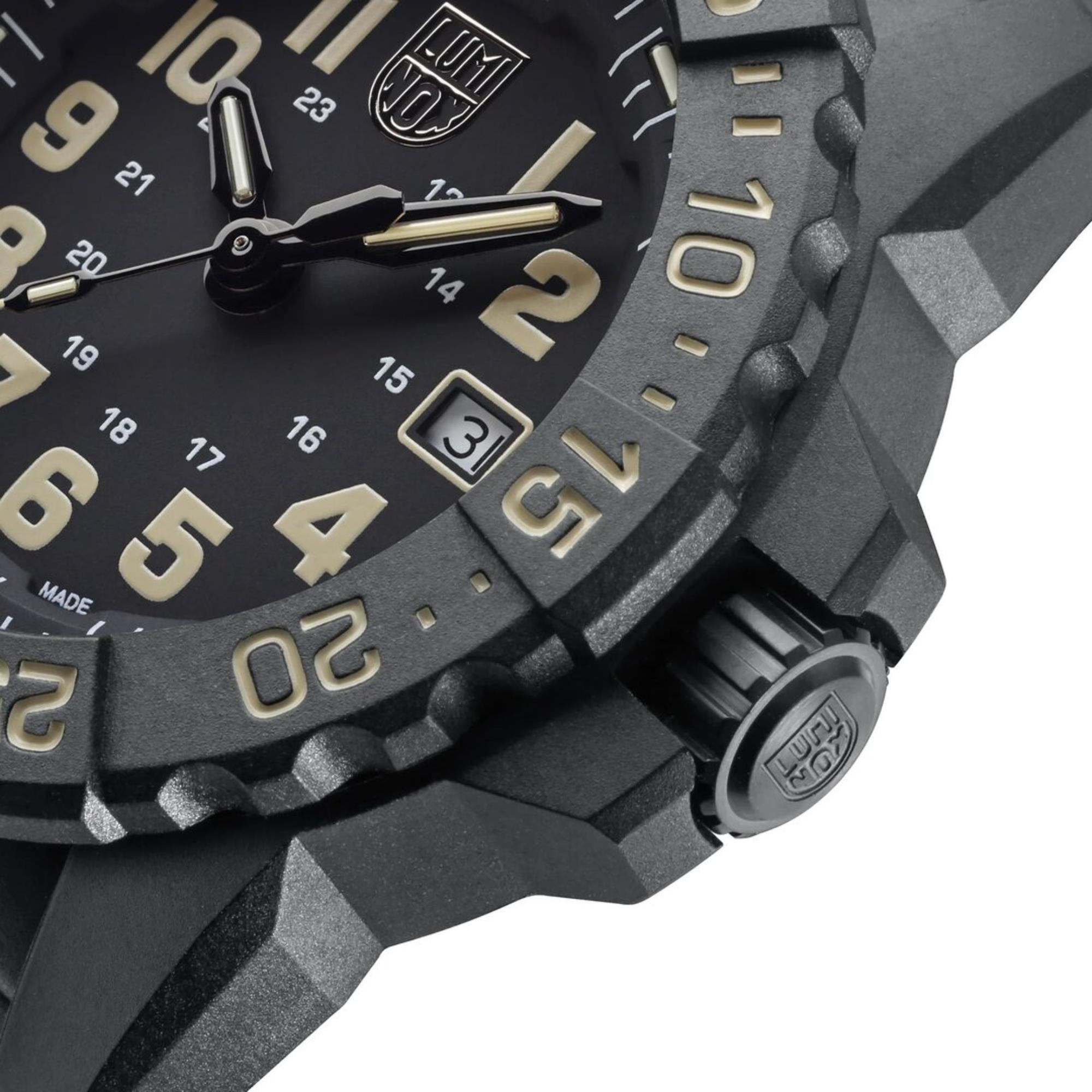 Luminox Seal 45mm Black Dial Rubber Mens Quartz Watch XS.3510