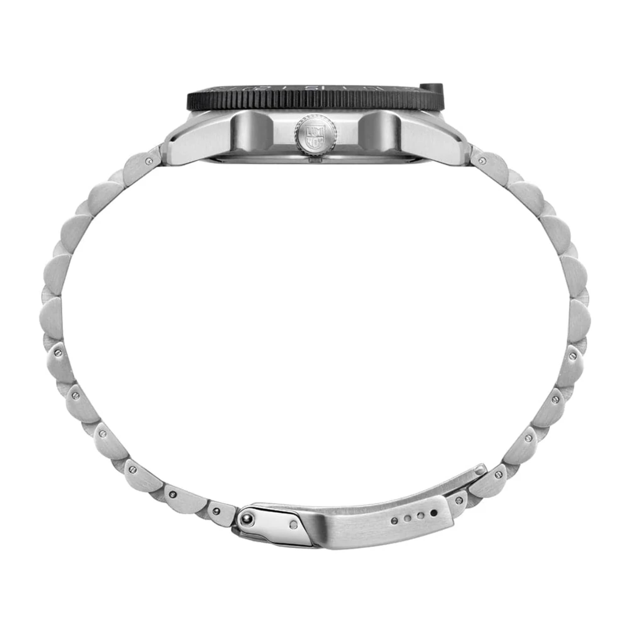 Luminox Pacific Diver Ripple Collection Quarz Perlmutt Zifferblatt Stahlarmband Uhr XS.3126M