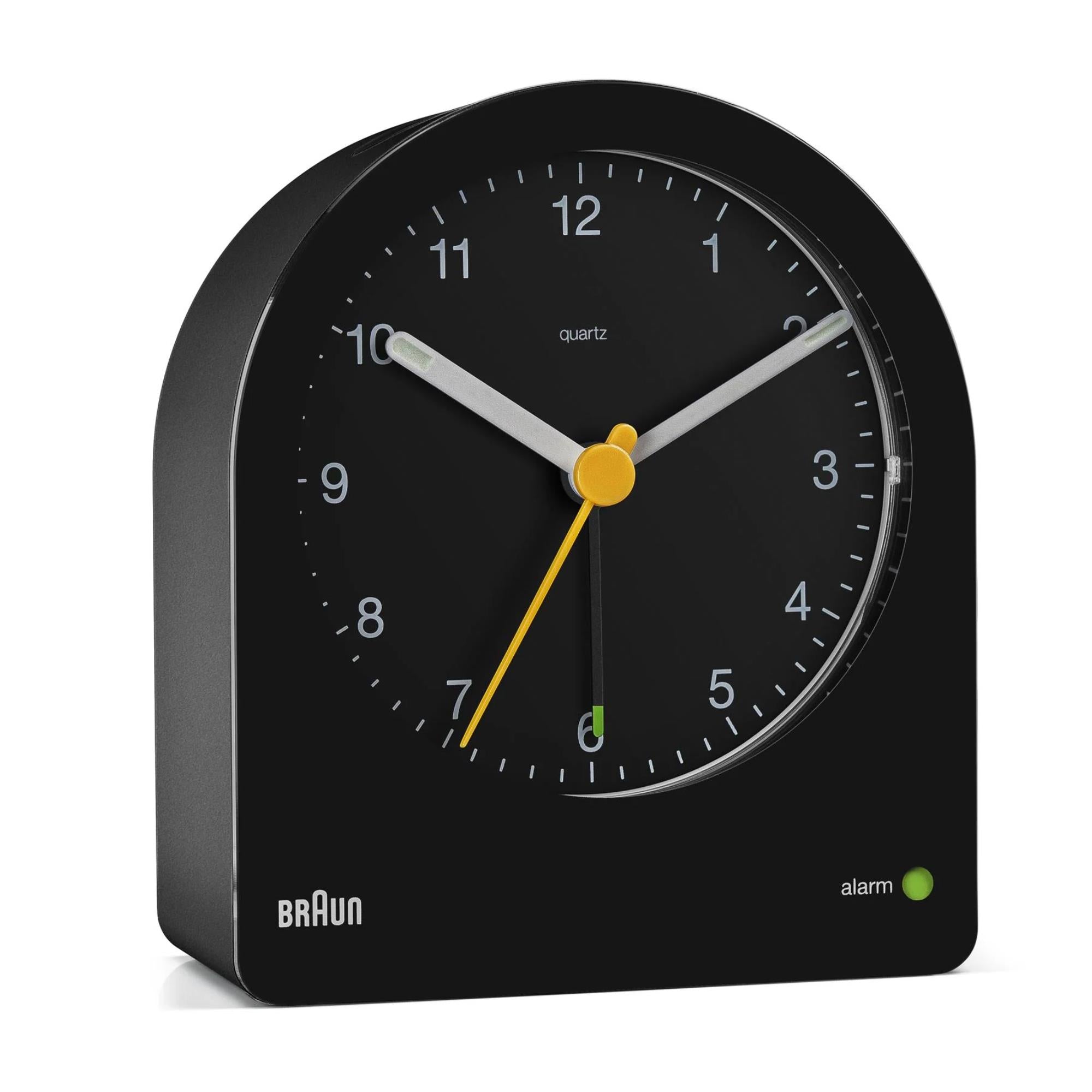 Braun Classic Black Dial Alarm Clock BC22B - WatchNation