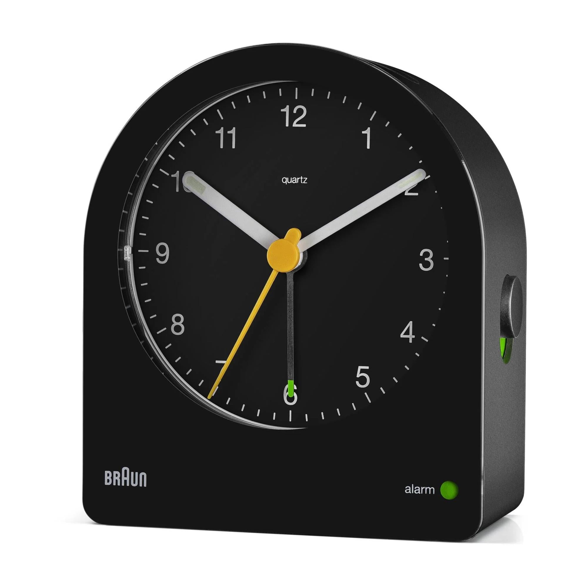 Braun Classic Black Dial Alarm Clock BC22B - WatchNation