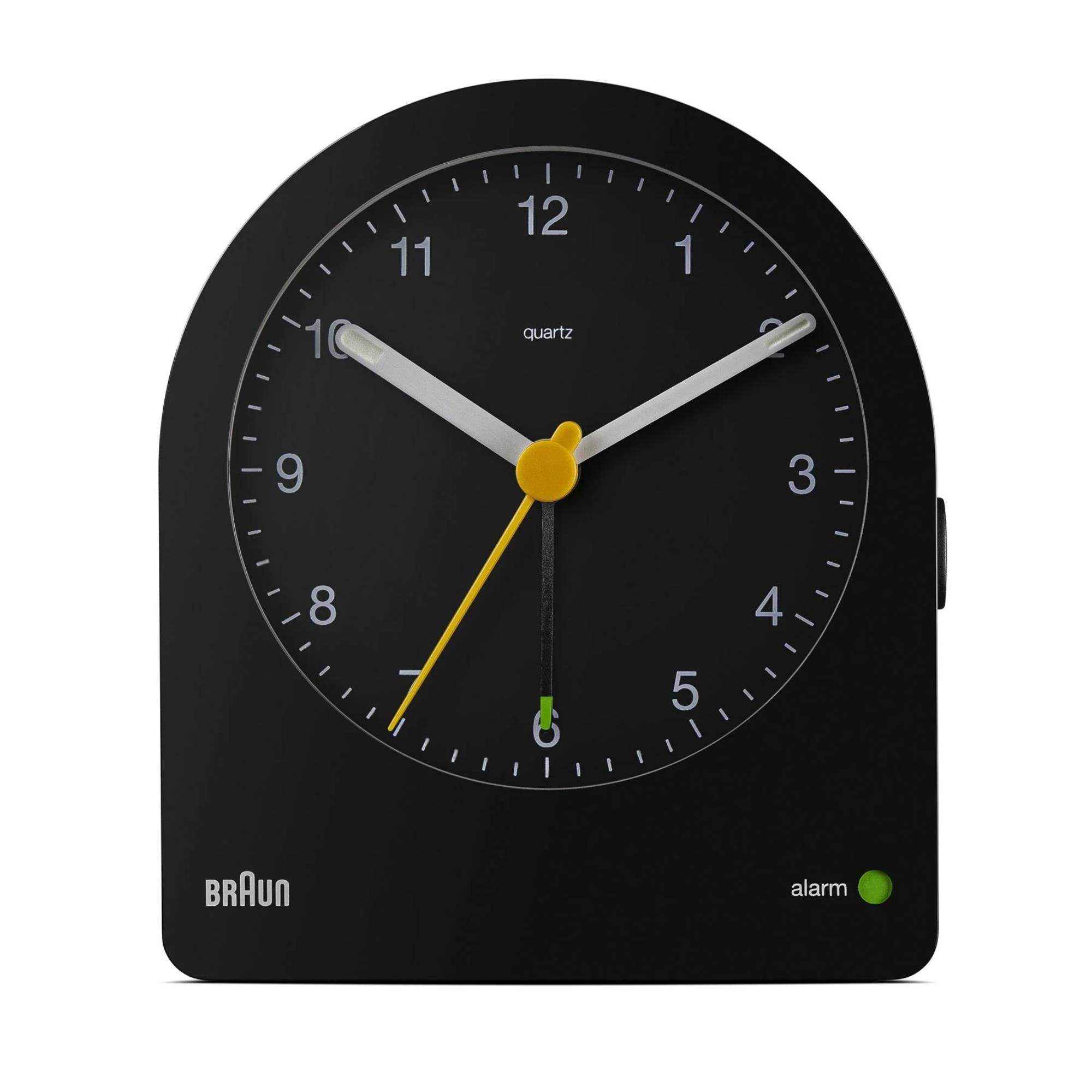 Braun Classic Black Dial Alarm Clock BC22B - WatchNation