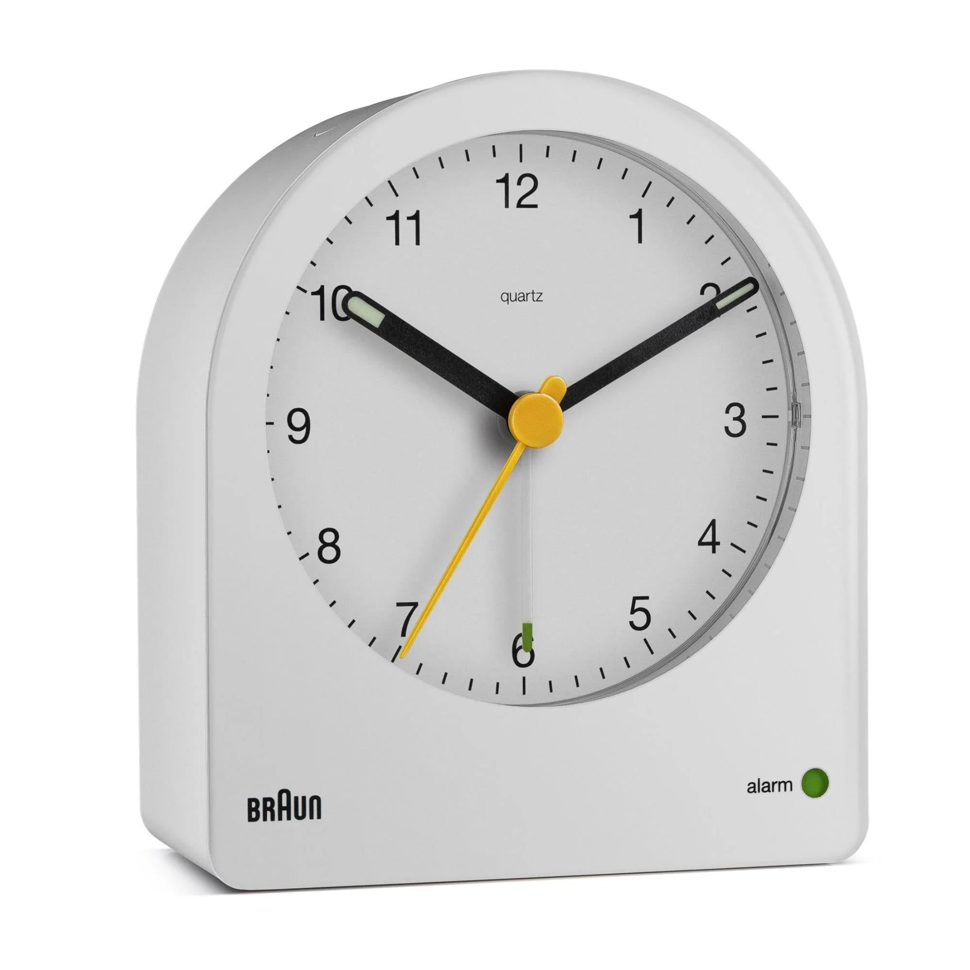 Braun Classic White Dial Alarm Clock BC22W - WatchNation