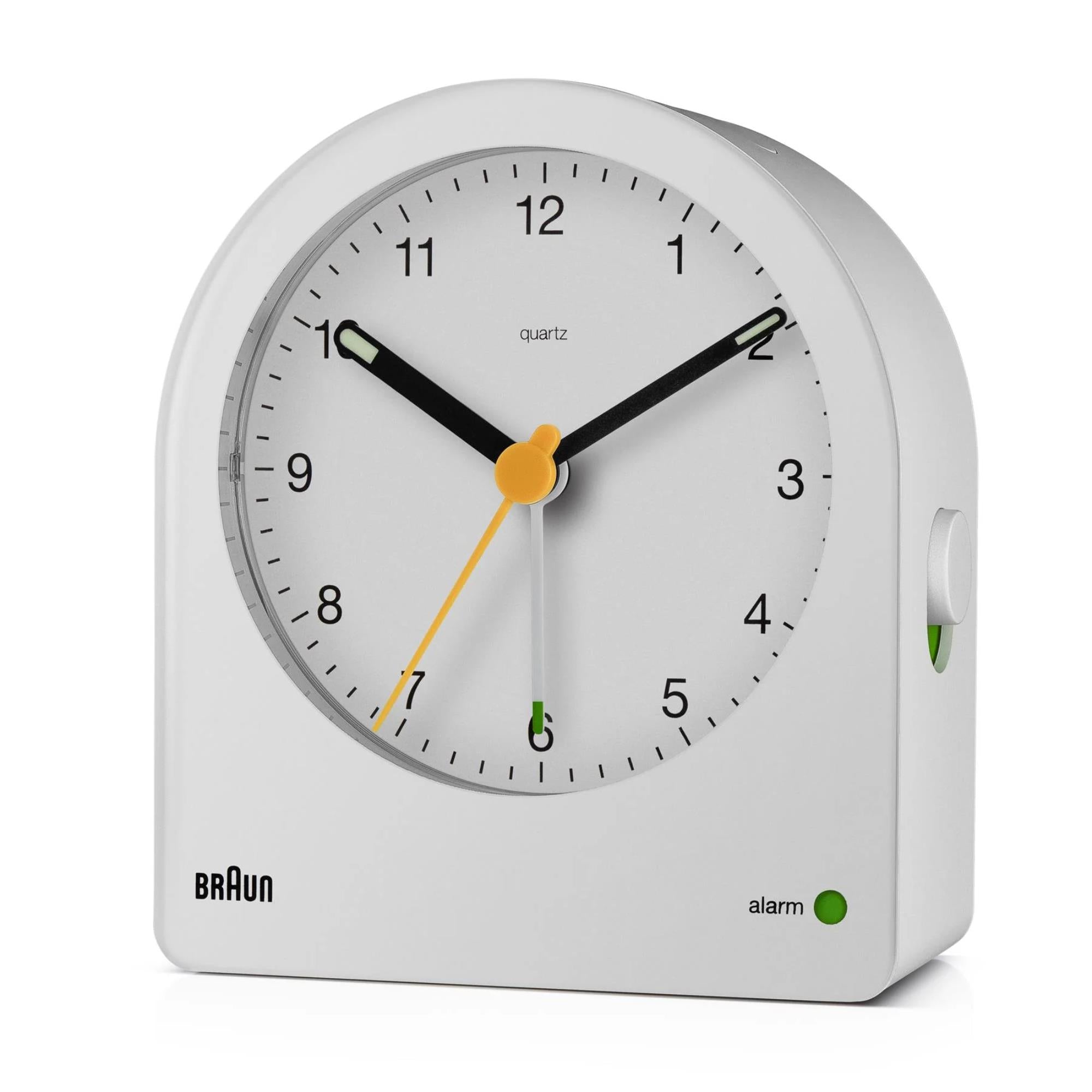 Braun Classic White Dial Alarm Clock BC22W - WatchNation