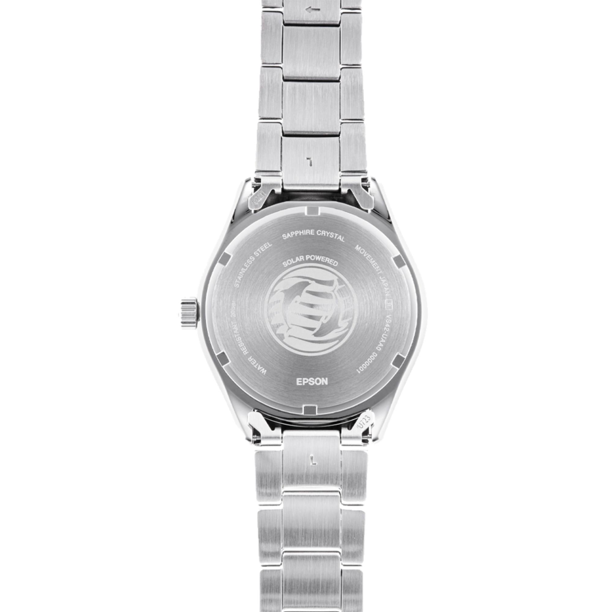 Orient Mako 40mm Ivory Dial Steel Mens Solar Watch RA-WJ0003S10B