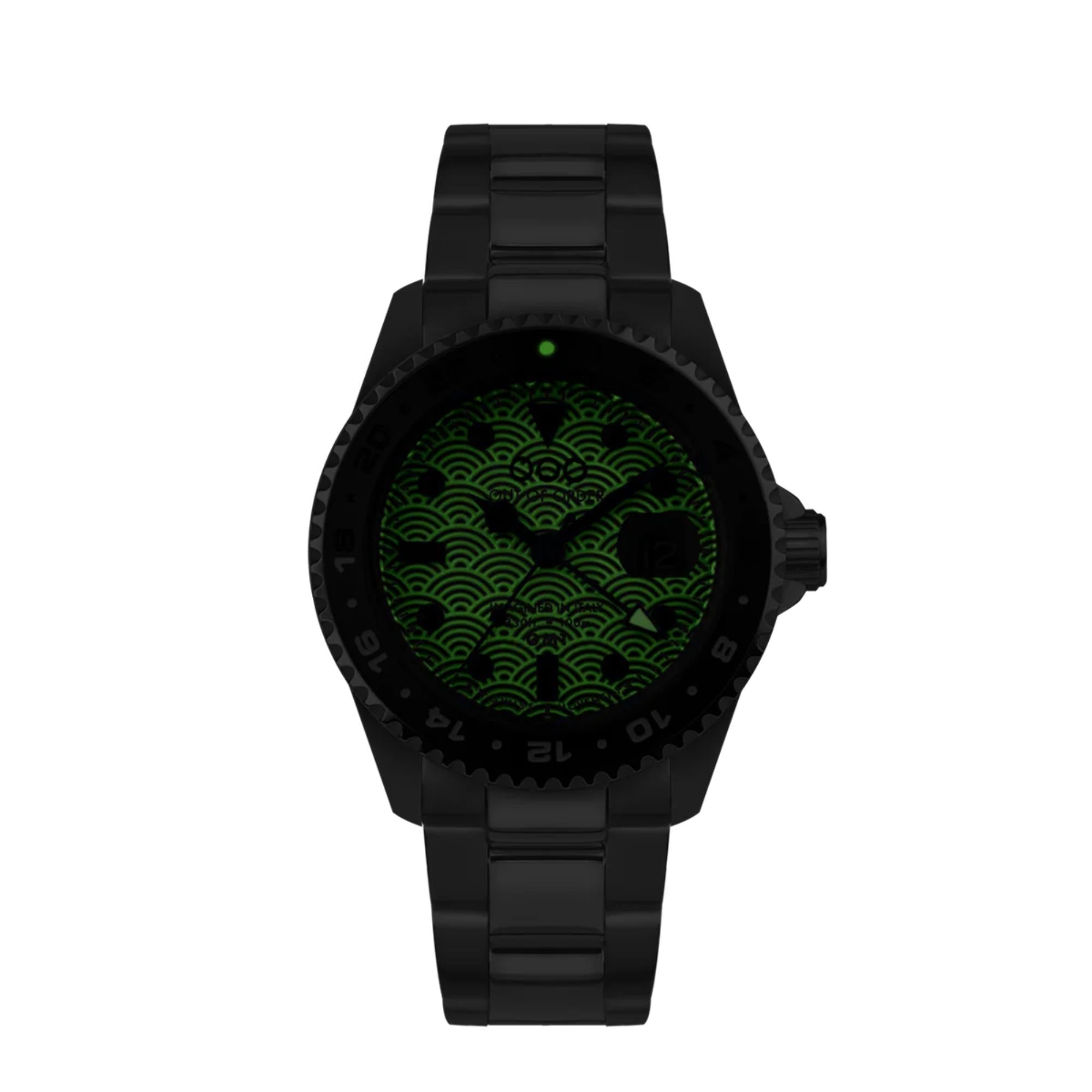 Out of Order Swiss GMT Tokyo Shibuya Ultra Brushed Grey Dial Steel Strap Men's Watch OOO.001-19.TS.SS