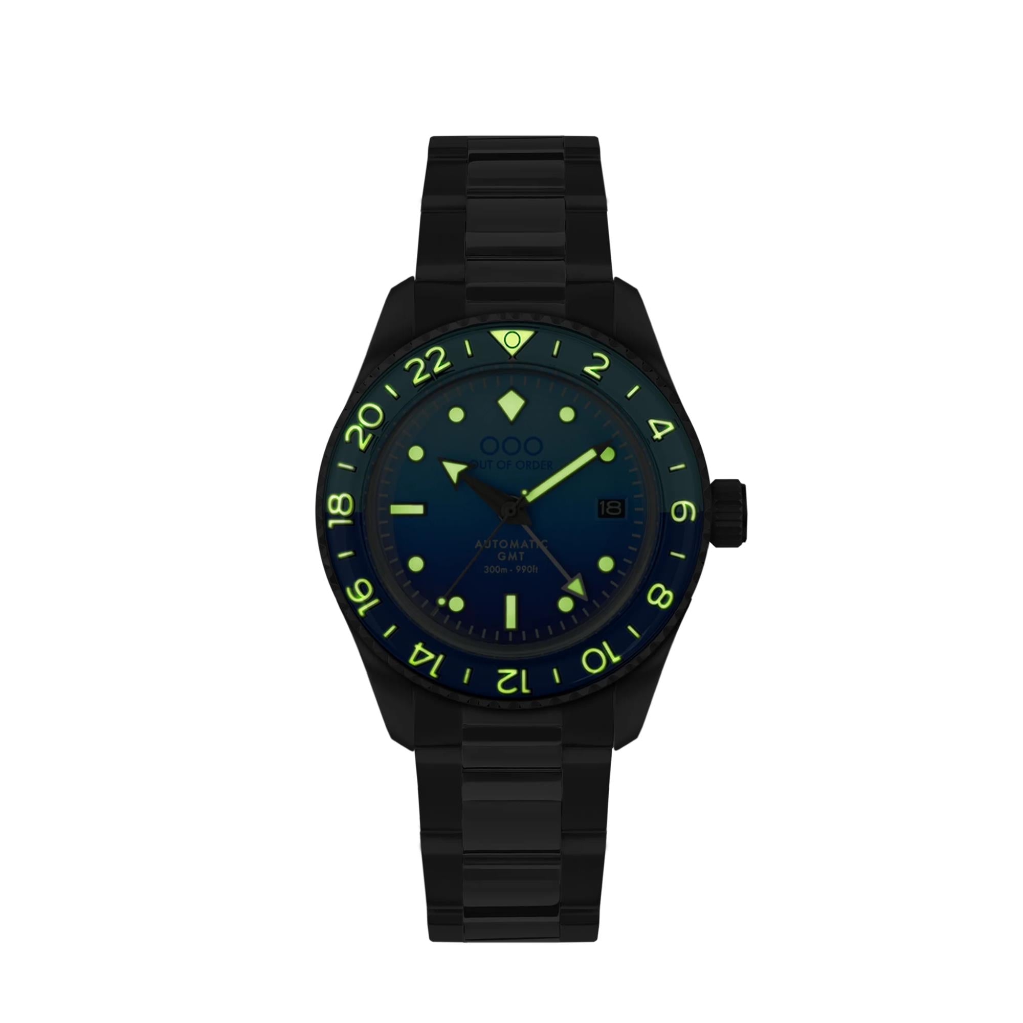 Out Of Order OOO.001-25.BB.BAND.SS Shaker GMT Men's Watch