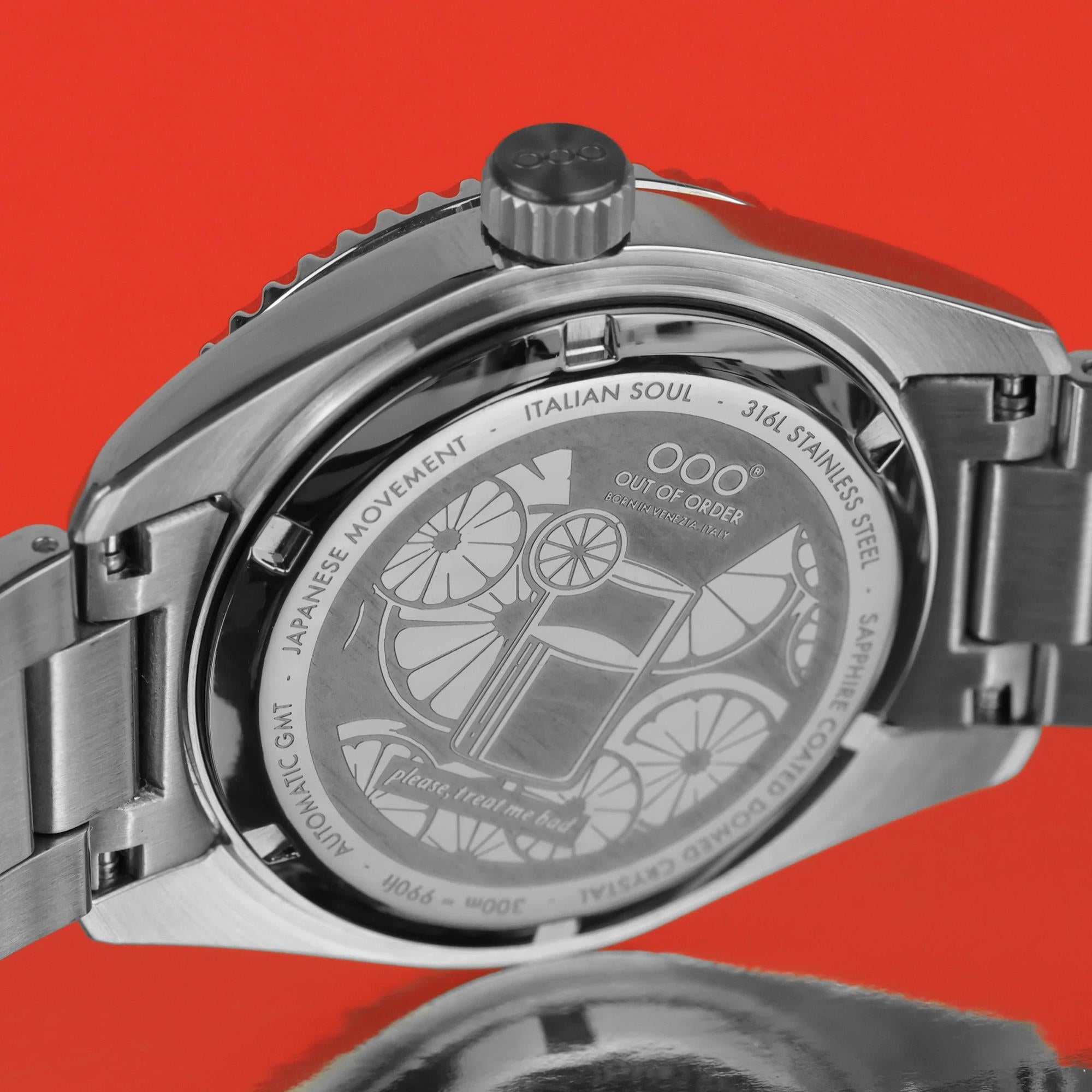 Out Of Order OOO.001-25.PA.BAND.SS Shaker GMT Men's Watch