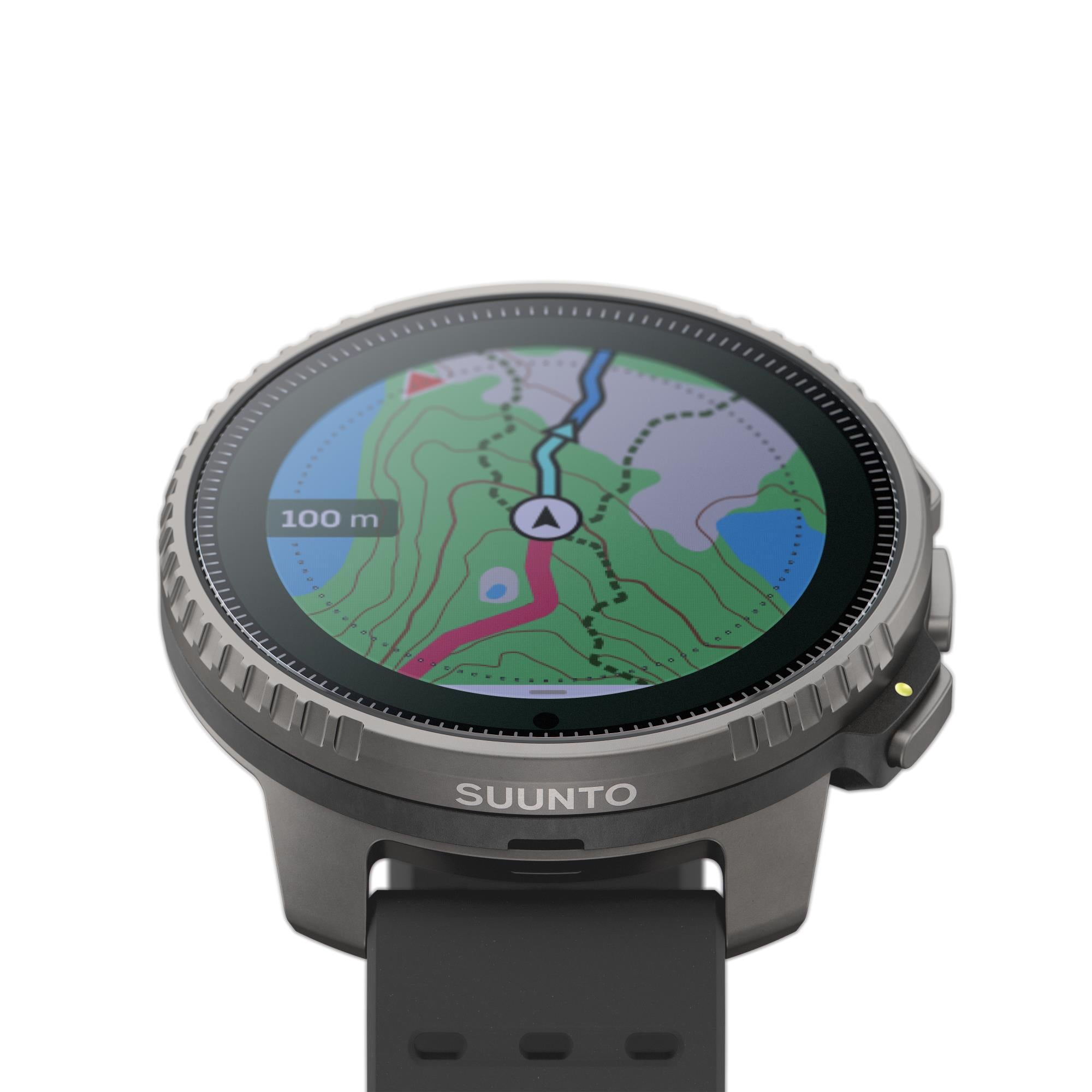 Suunto Vertical Titanium Solar Black Digital Silicone Smart Watch SS050858000