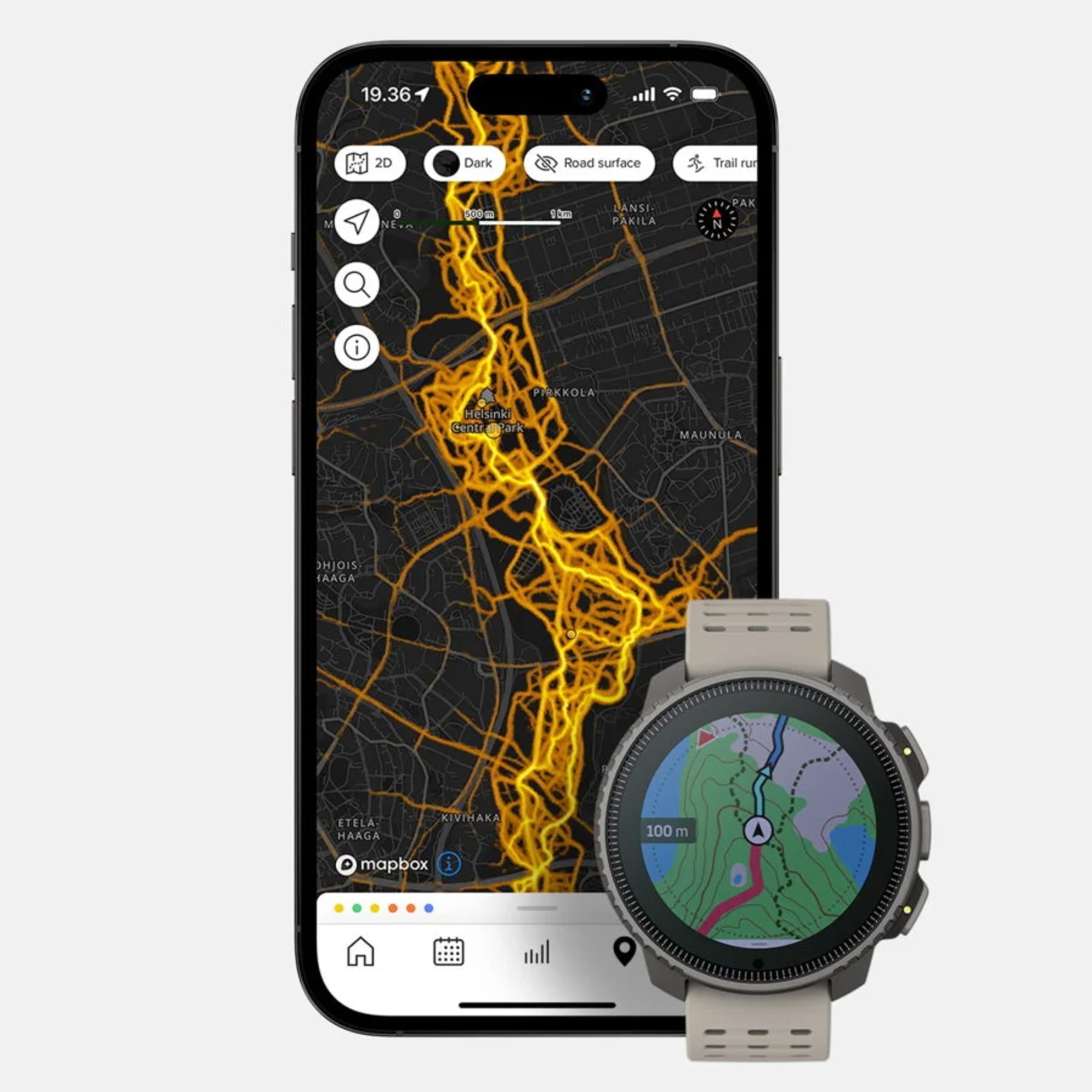 Suunto SS050860000 Vertical Titanium Digital Smart Watch