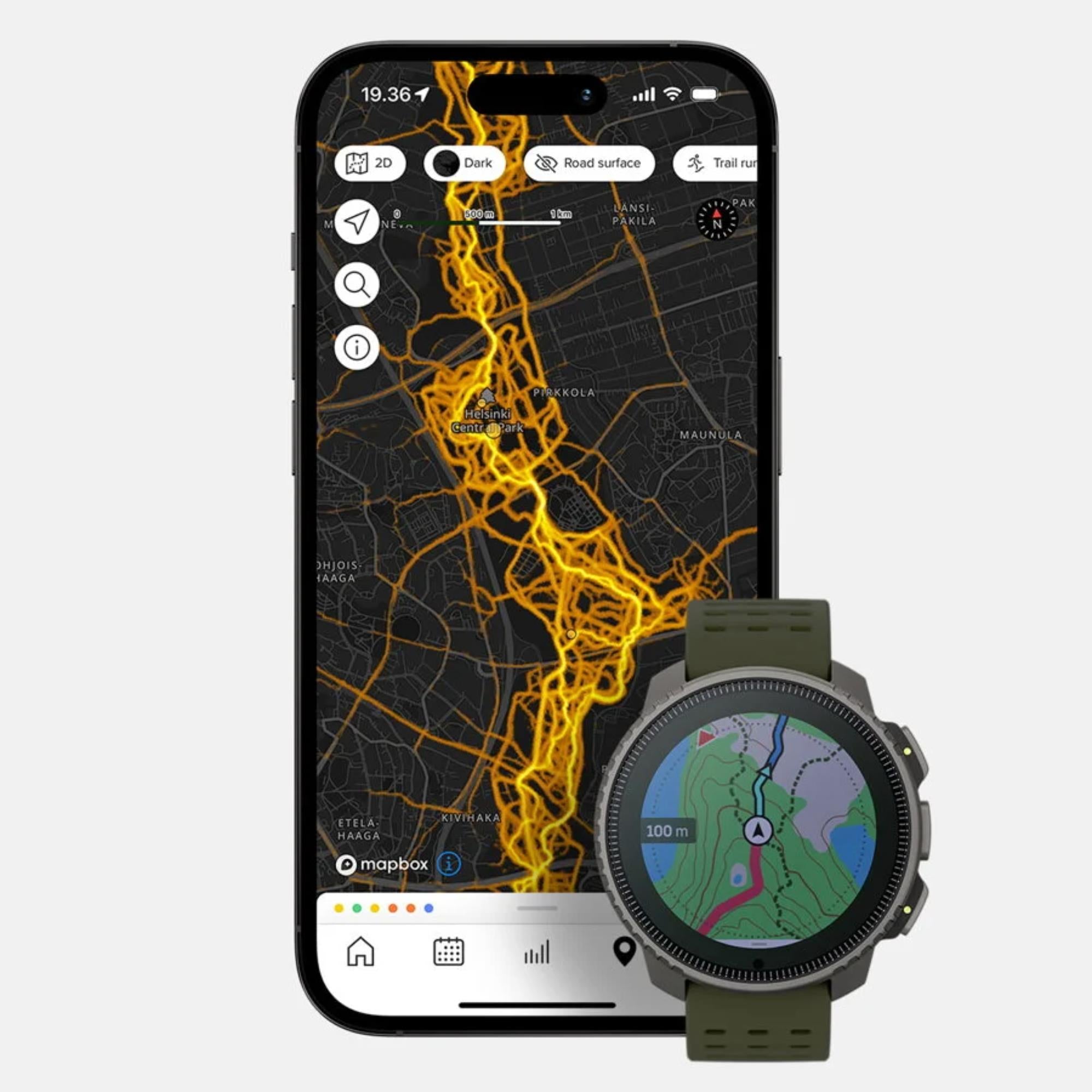 Suunto SS050859000 Vertical Titanium Digital Smart Watch