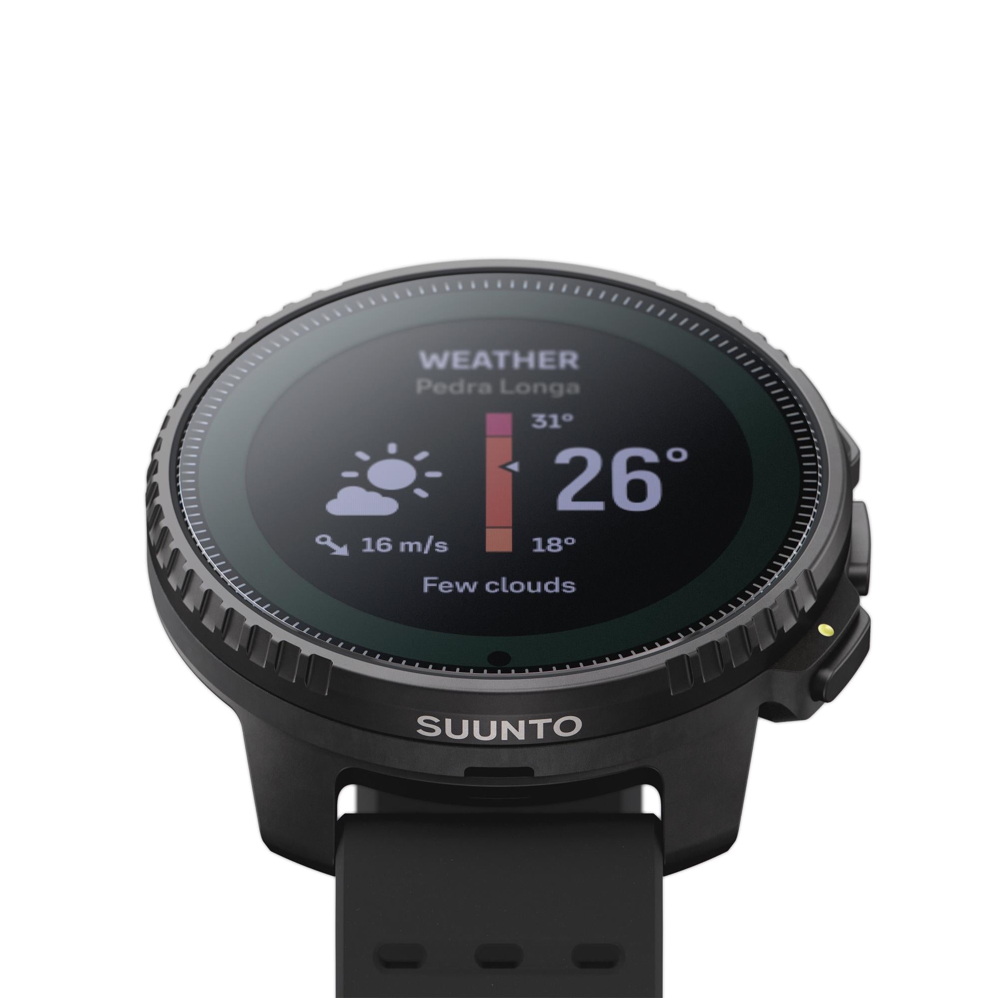 Suunto SS050978000 Vertical Solar All Black Digital Smart Watch