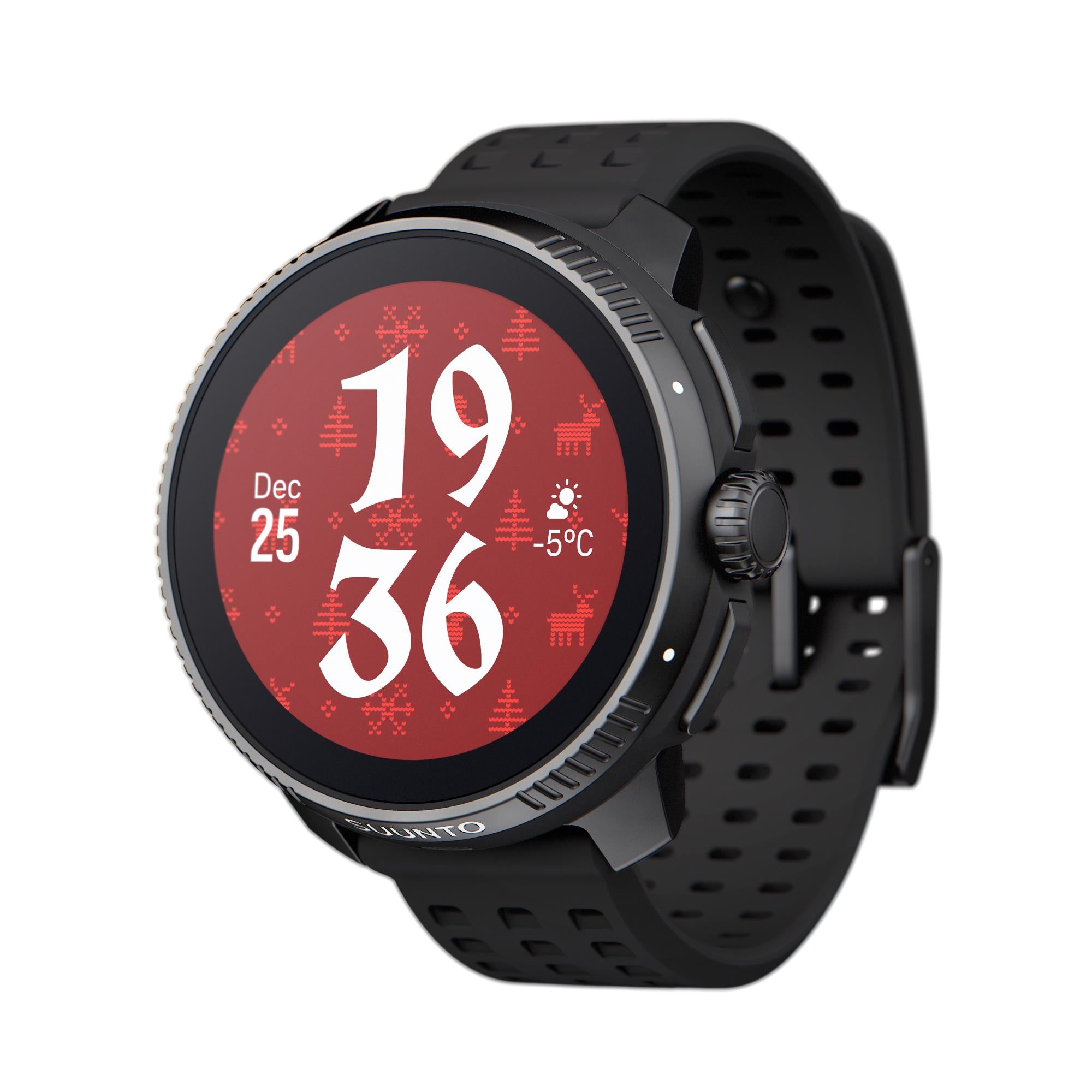 Suunto Race All Black Digital Silicone Smart Watch SS050929000