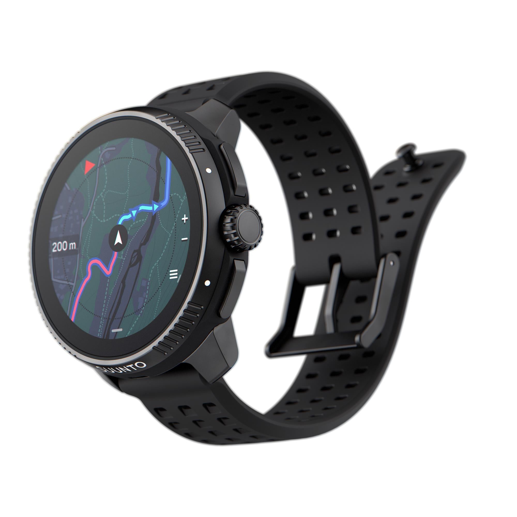 Suunto Race All Black Digital Silicone Smart Watch SS050929000
