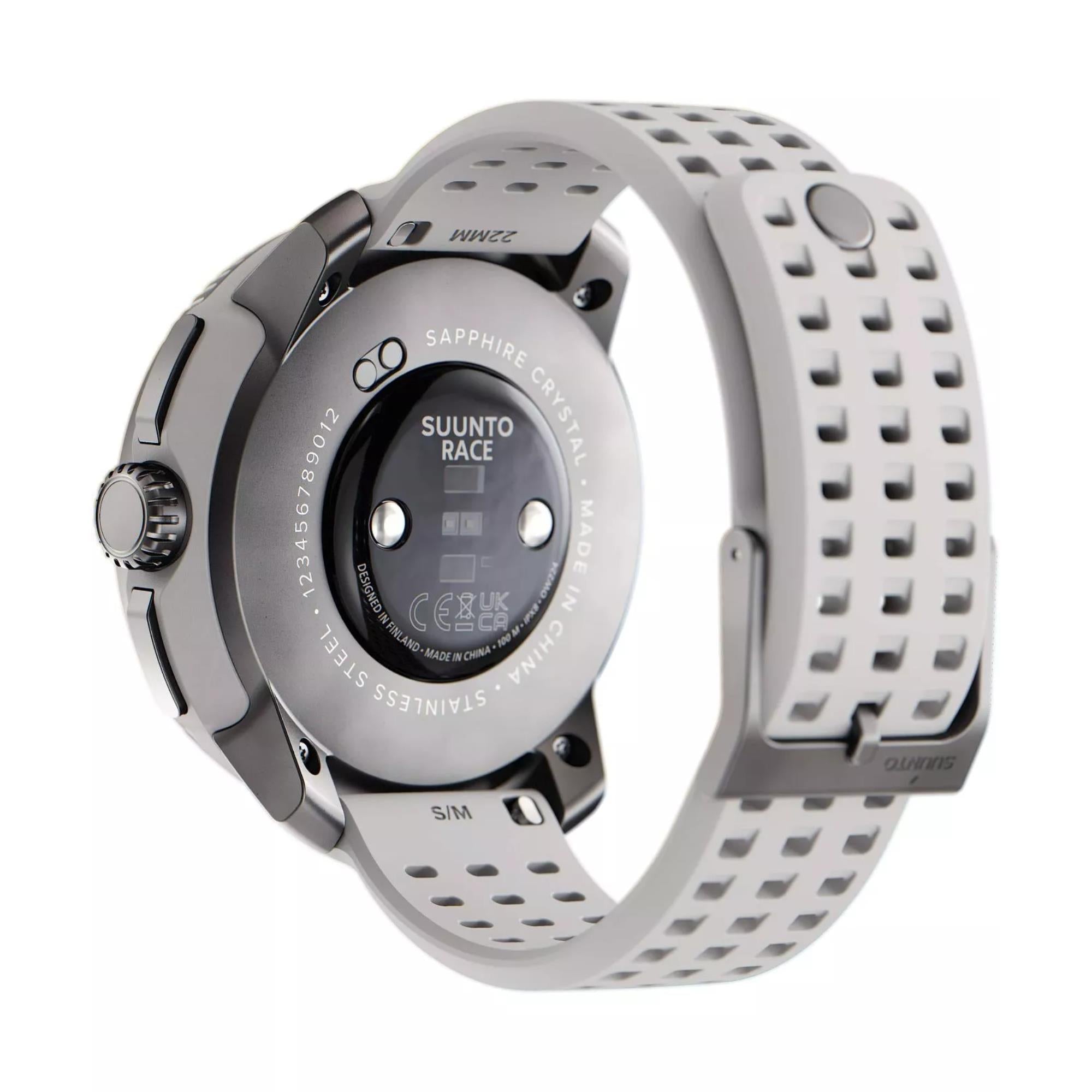 Suunto Race Birch AMOLED Digital Silicone Smart Fitness Watch SS050931000