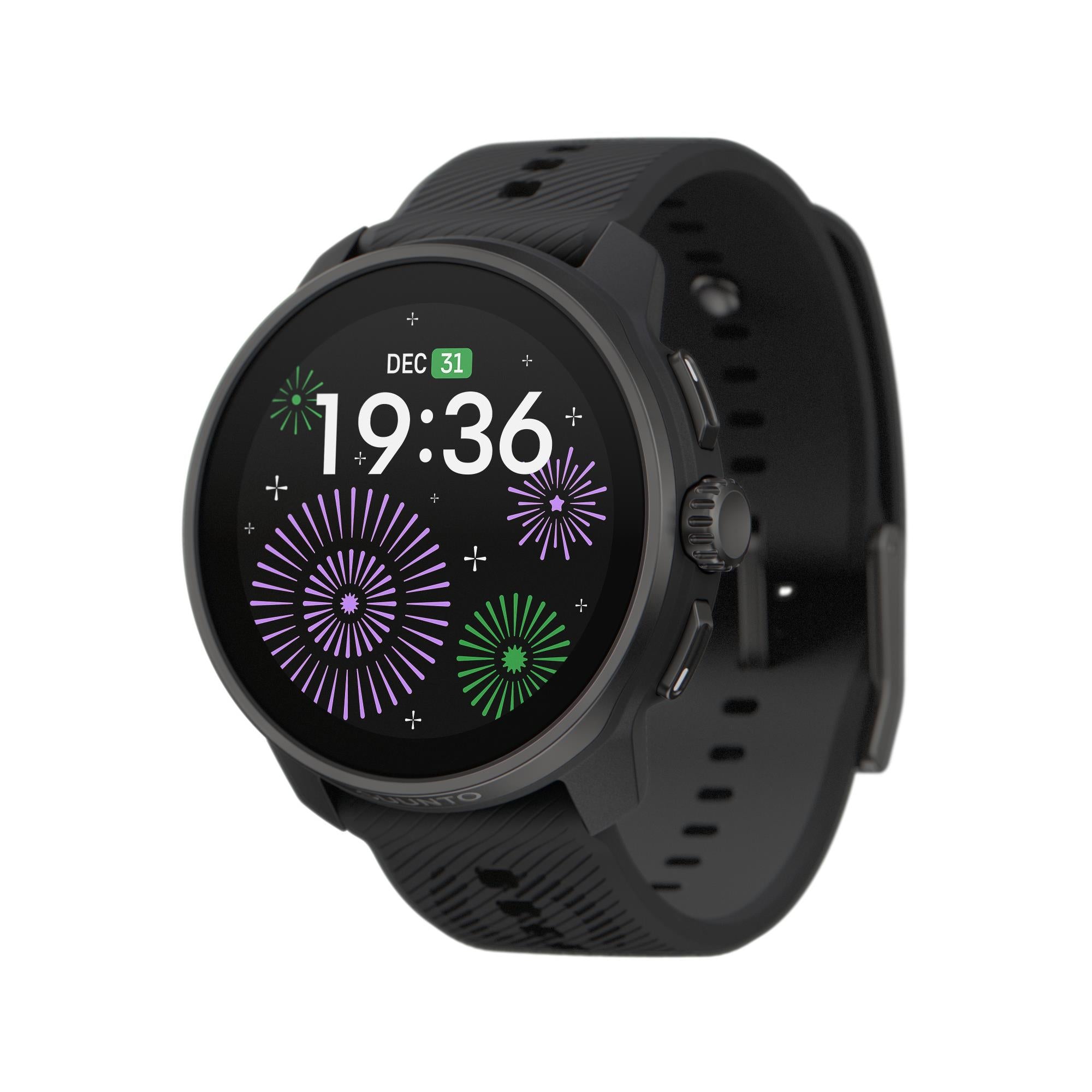 Suunto Race S All Black AMOLED Digital Silikon Smart Fitness Uhr SS051013000