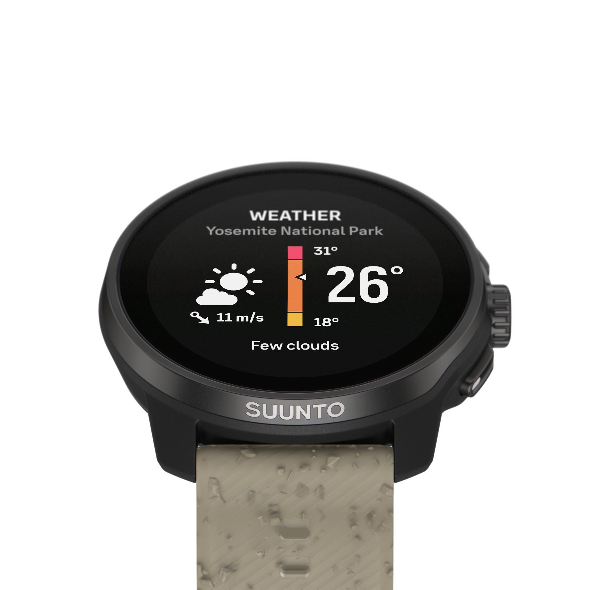 Suunto Race S Grave Gray AMOLED Digital Silicone Strap Smart Fitness Watch SS051014000