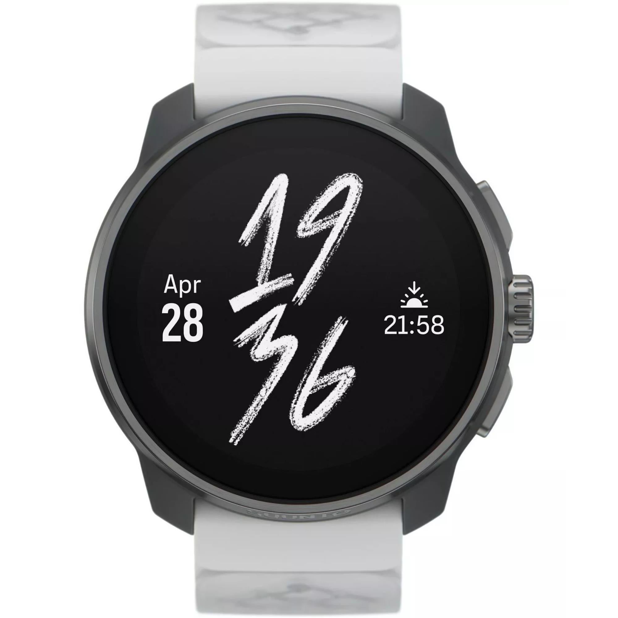 Suunto Race S Titanium Canary AMOLED Digital Silicone Strap Unisex Smart Fitness Watch SS051105000