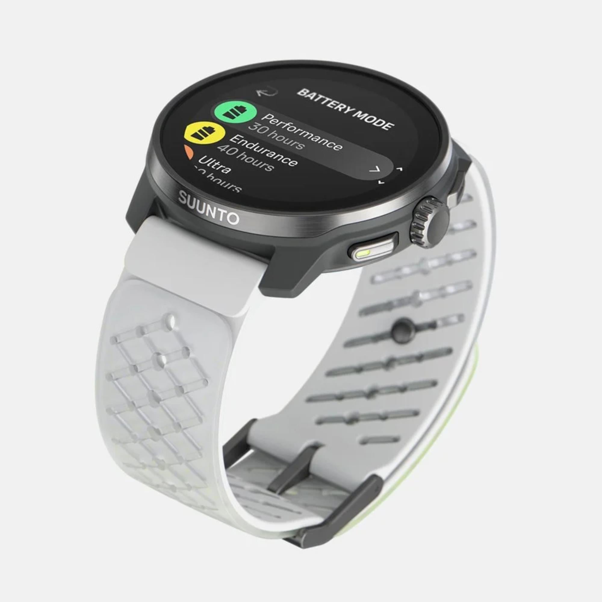 Suunto Race S Titanium Canary AMOLED Digital Silicone Smart Fitness Watch SS051105000