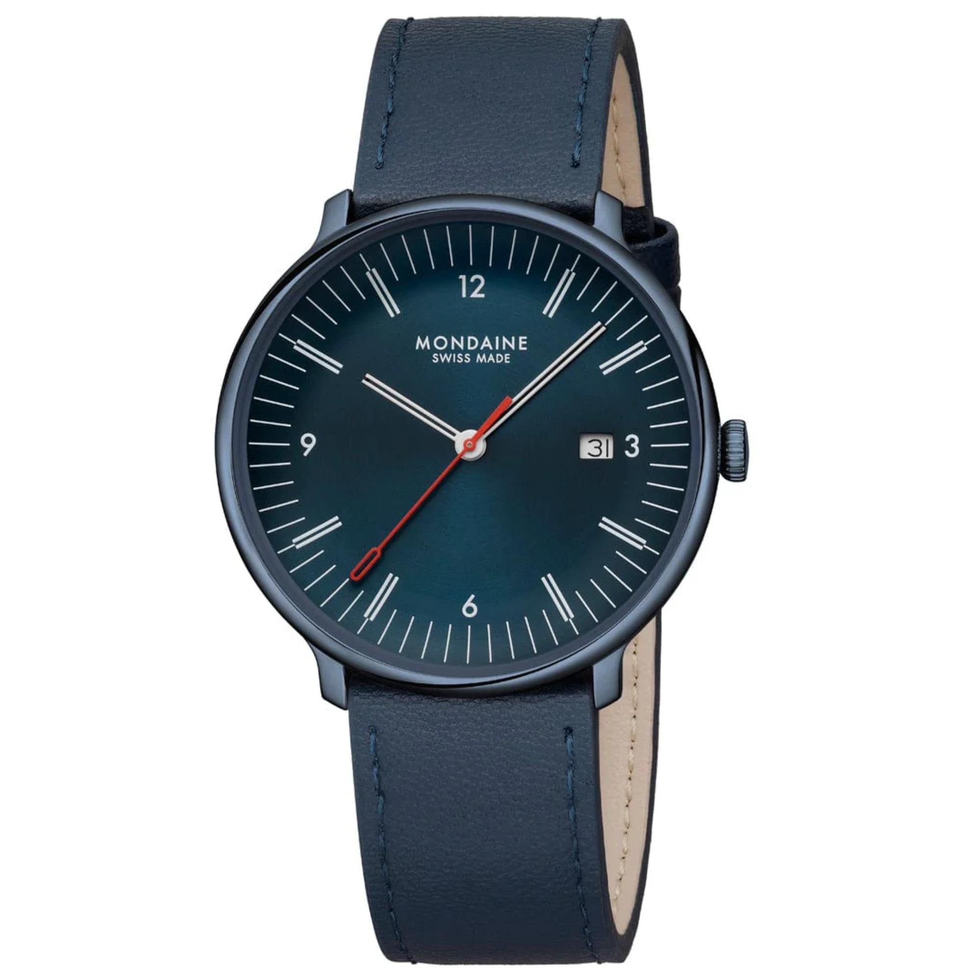 Mondaine MLE.41240.LDV Doppio Quartz Blue Dial Men's Watch