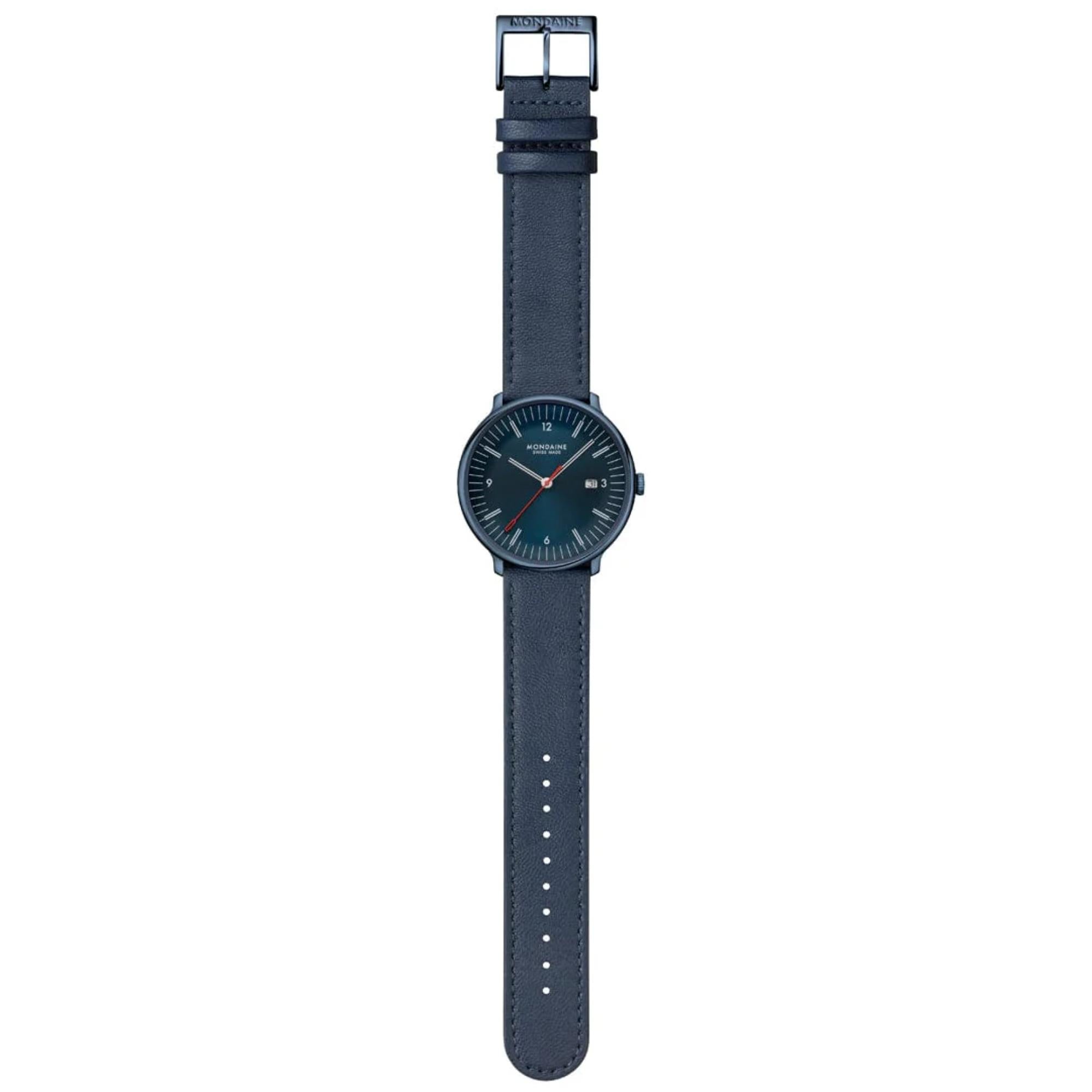 Mondaine MLE.41240.LDV Doppio Quartz Blue Dial Men's Watch
