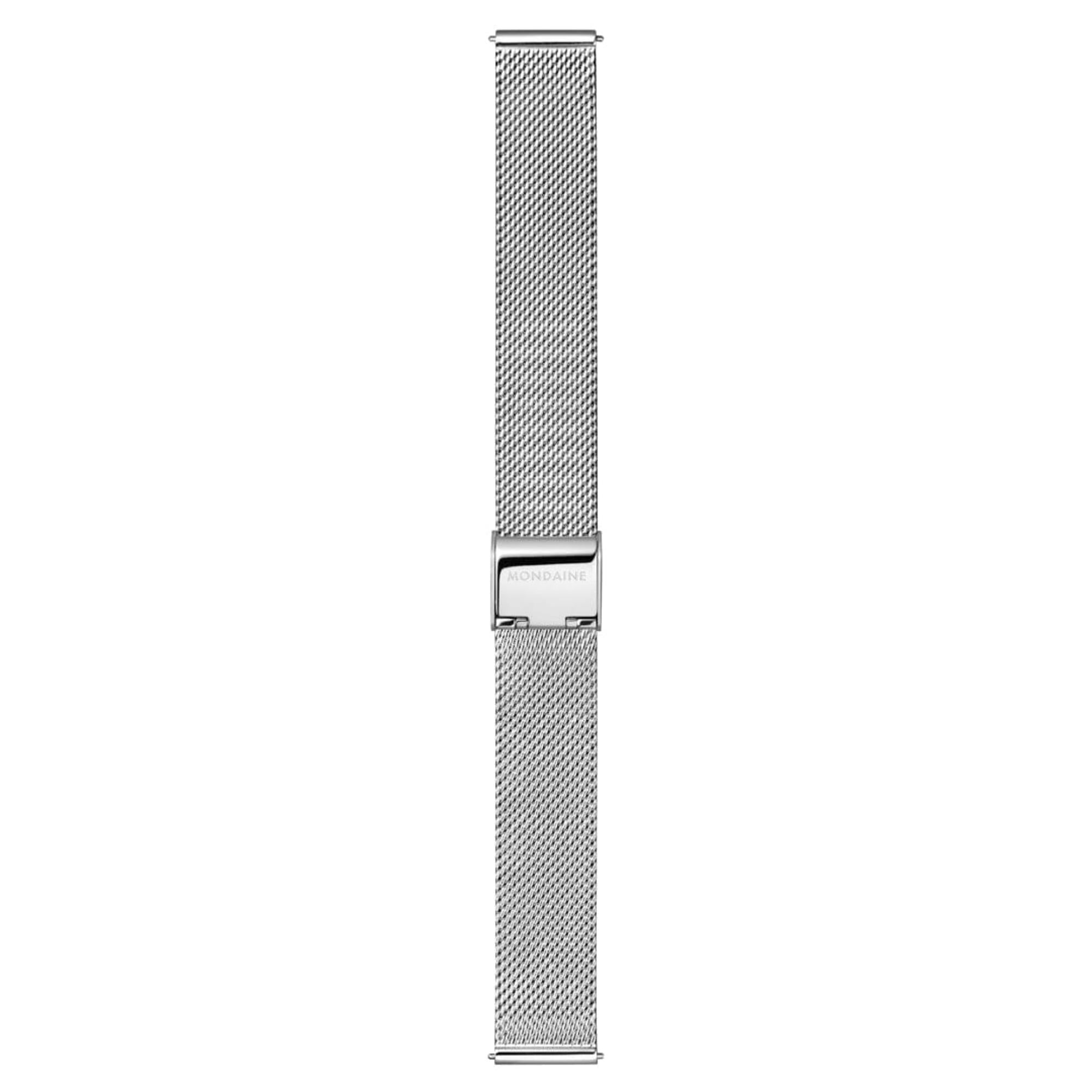 Mondaine Doppio Quartz Off-White Dial Steel Strap Women's Watch MLE.33110.SM
