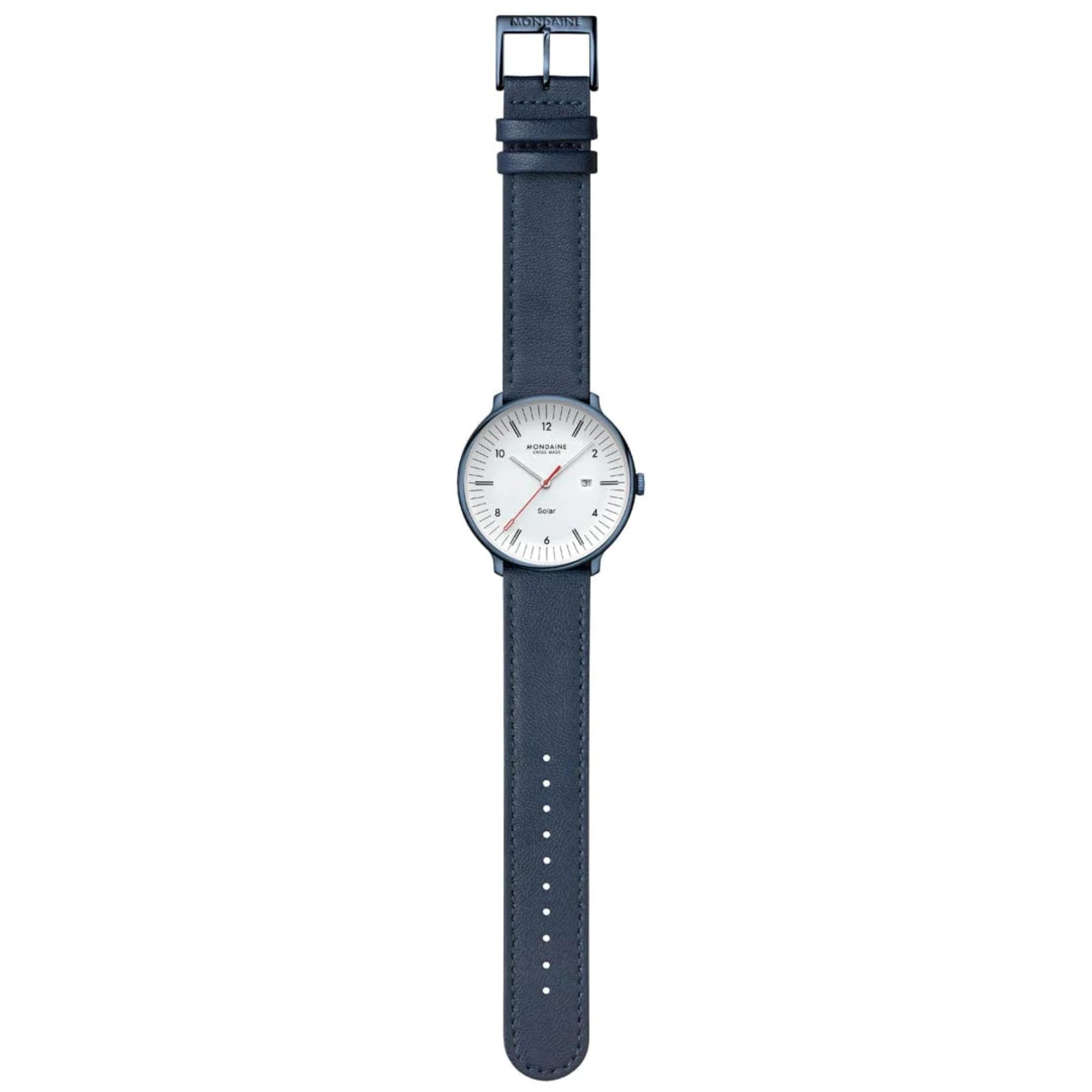 Mondaine MLE.41910.LQV Doppio Solar White Dial Men's Watch