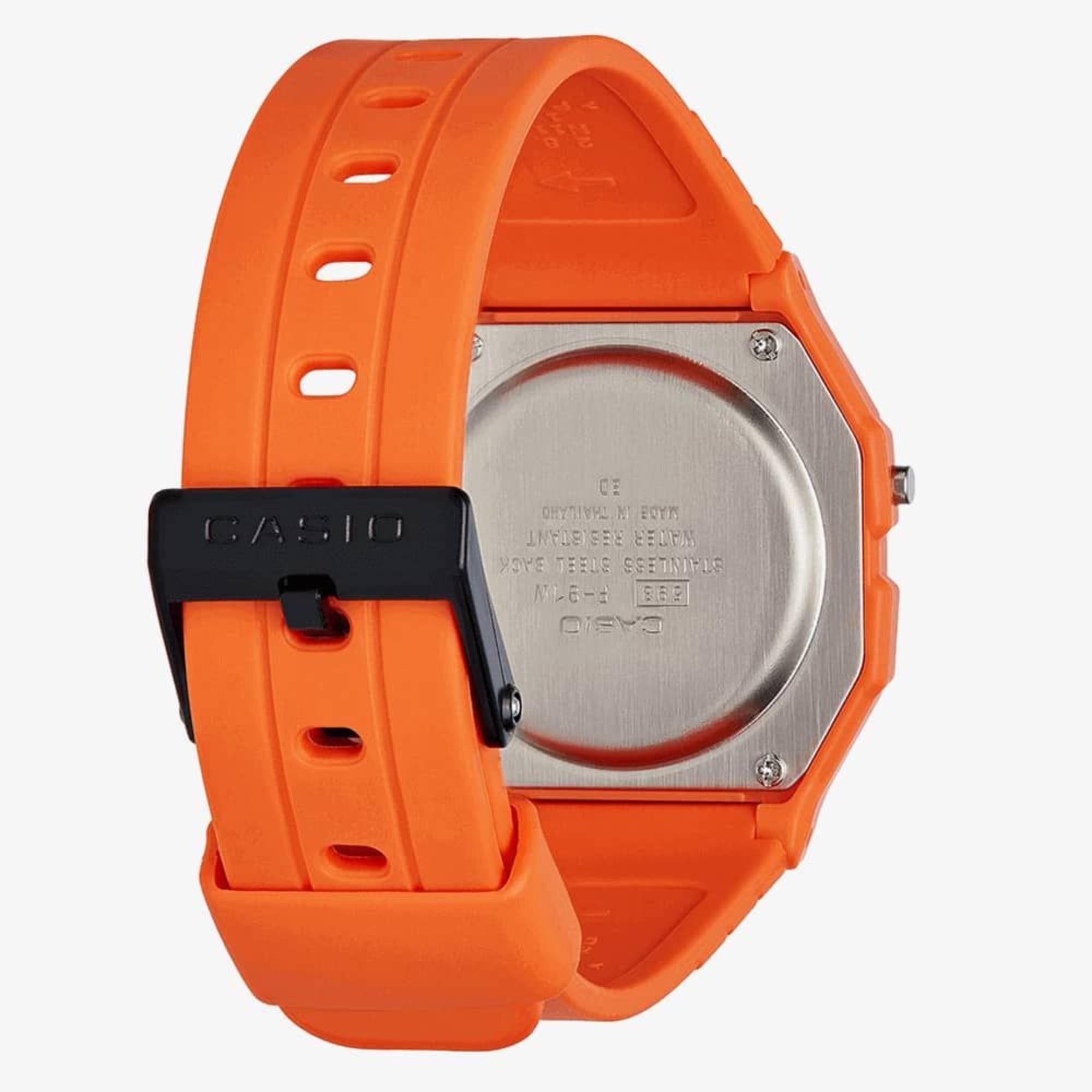 Casio Vintage Quarz Digital Harzarmband Uhr F-91WC-4A2EF