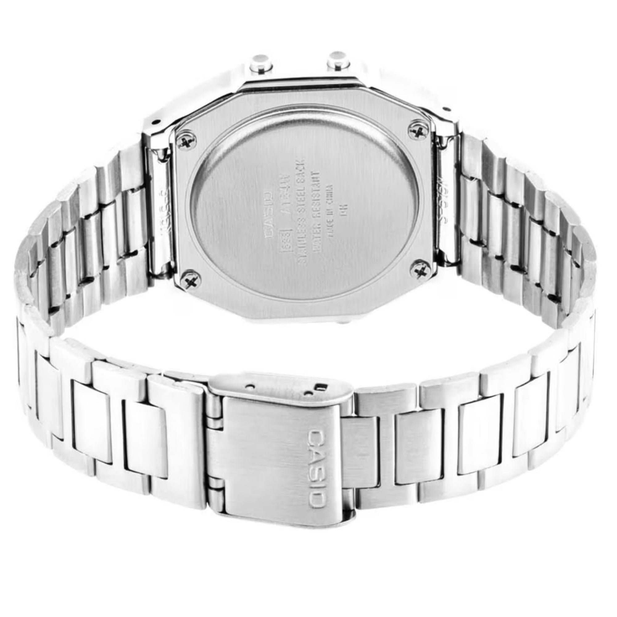 Casio Vintage Ikonische Quarz Digitaluhr aus Stahl A164WA-1VES