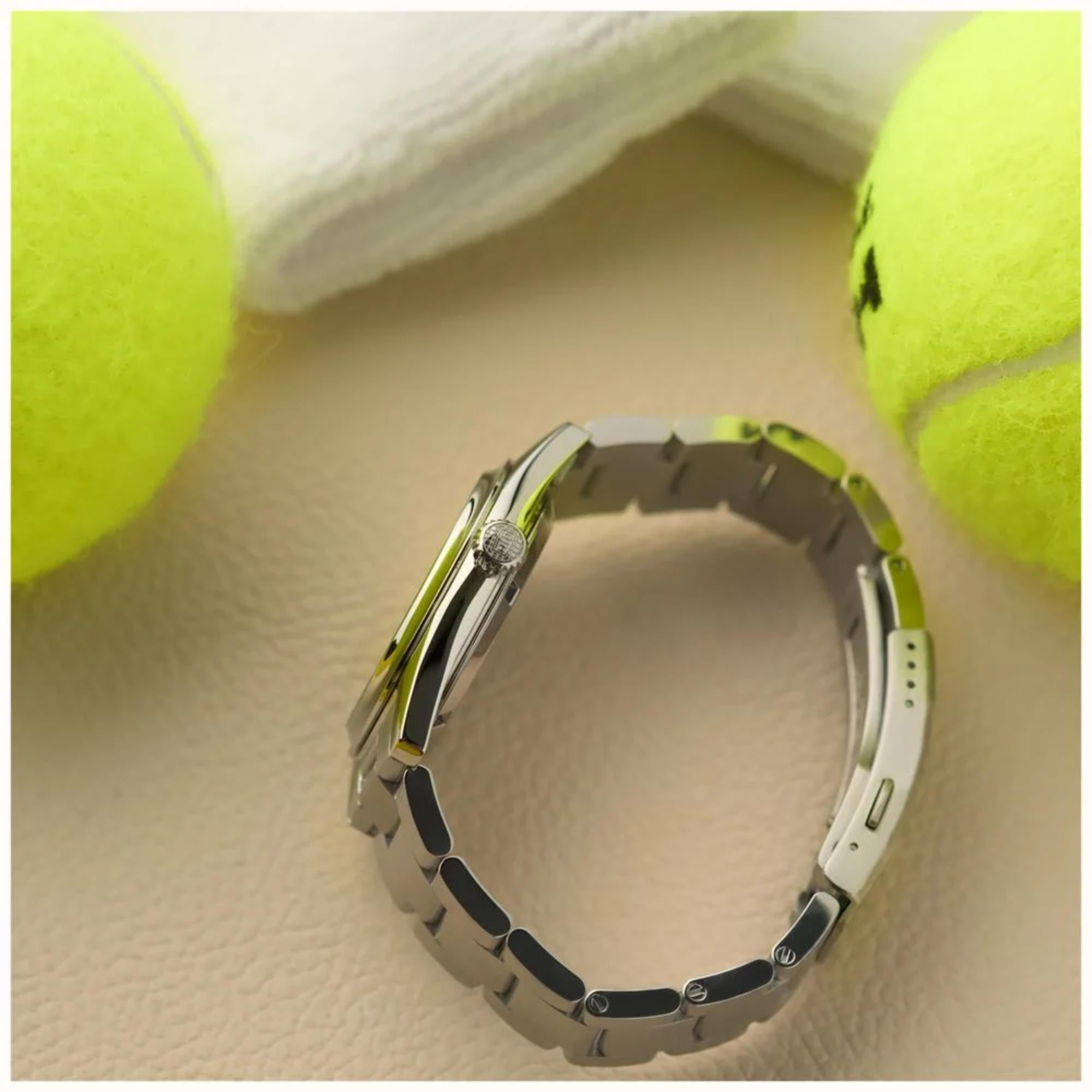 HTD Tennis Erba Automatic Green Dial Steel Strap Sports Watch T23S01_E