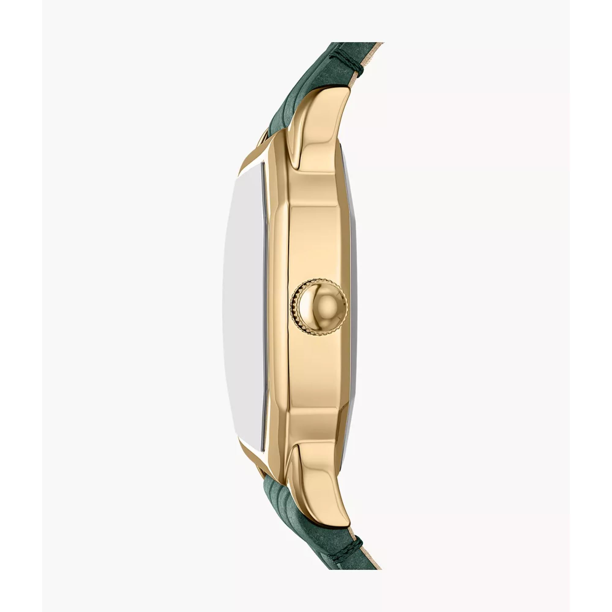 Fossil Harlow 27mm Creme Zifferblatt Leder Damen Quarz Uhr ES5427