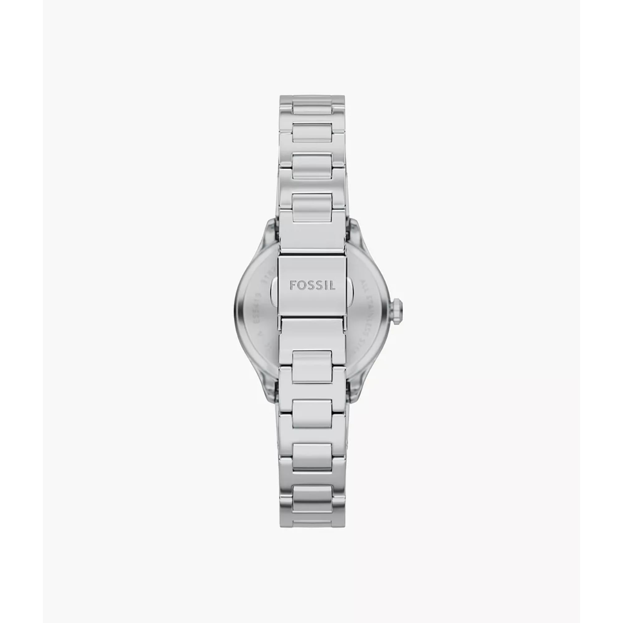 Fossil Gilmore 28mm Silver Dial Steel Ladies Quartz Watch ES5419