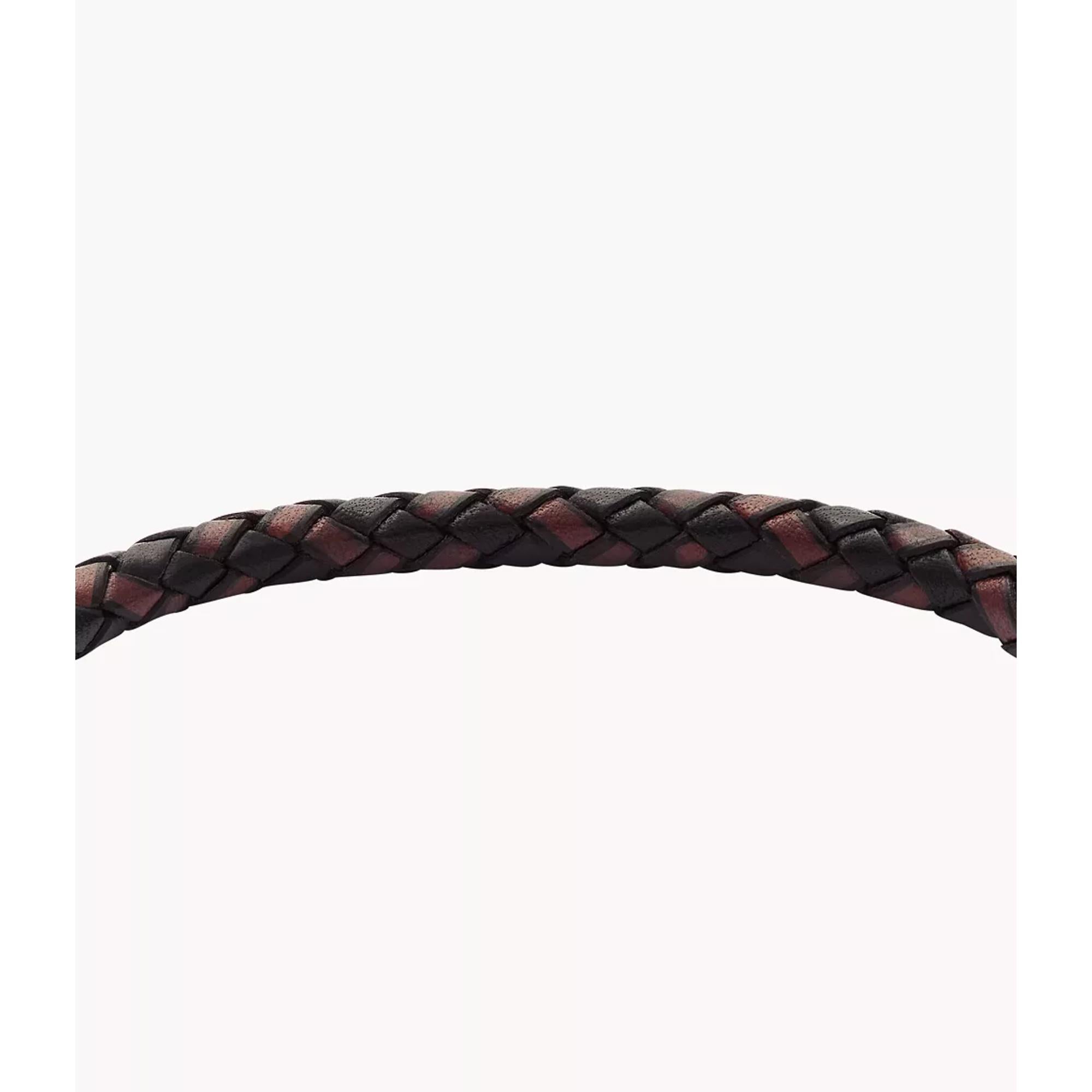 Fossil Genoppte Textur Leder Herrenarmband JF04918040