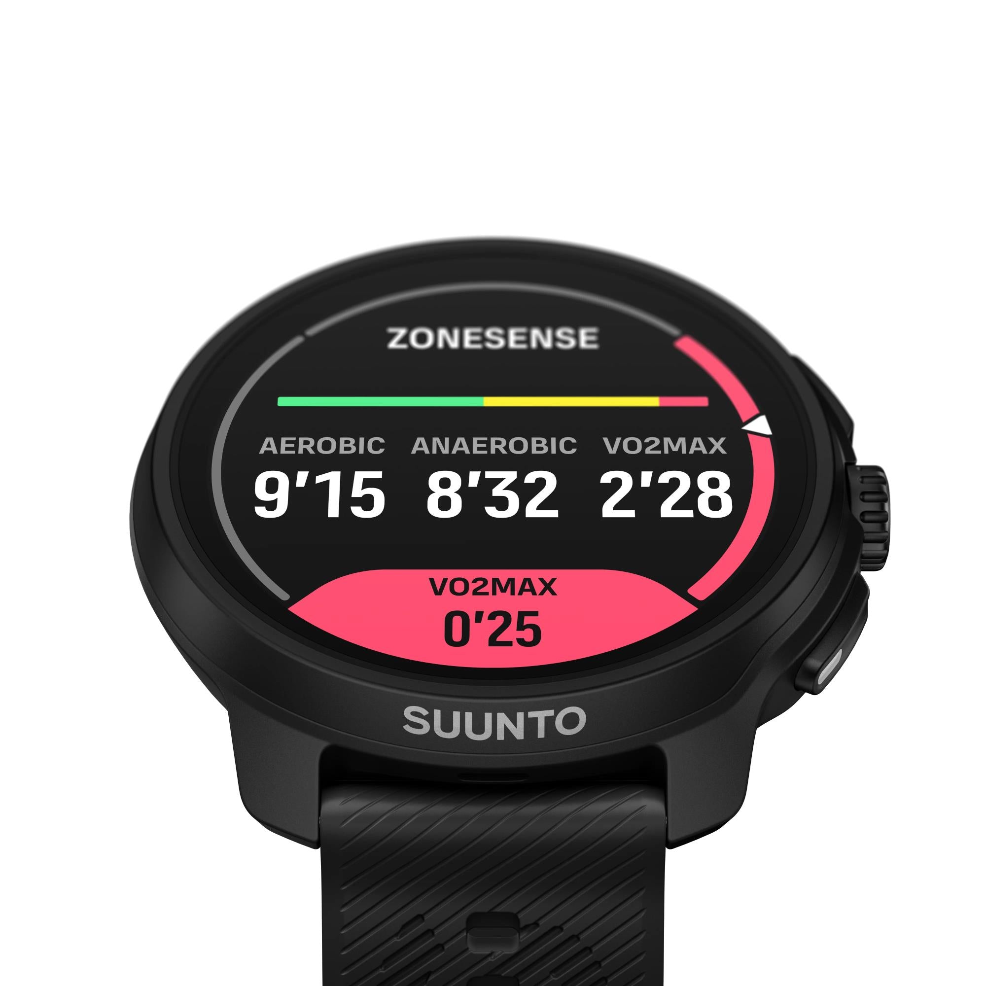 Suunto Race 2 All Black AMOLED Digital Silicone Strap Smart Fitness Watch SS051200000