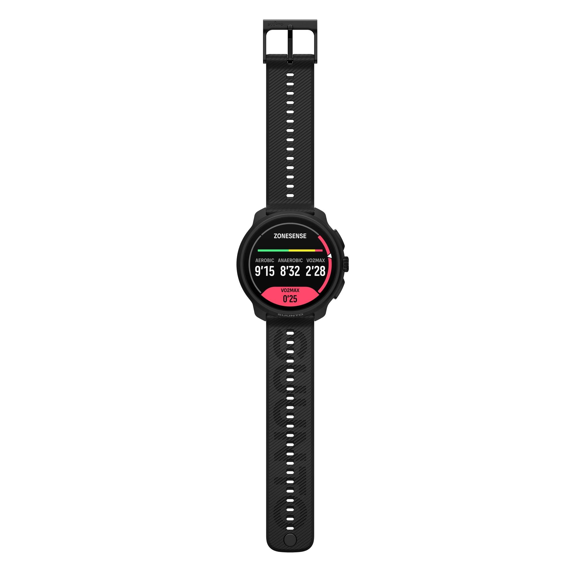 Suunto Race 2 All Black AMOLED Digital Silicone Strap Smart Fitness Watch SS051200000