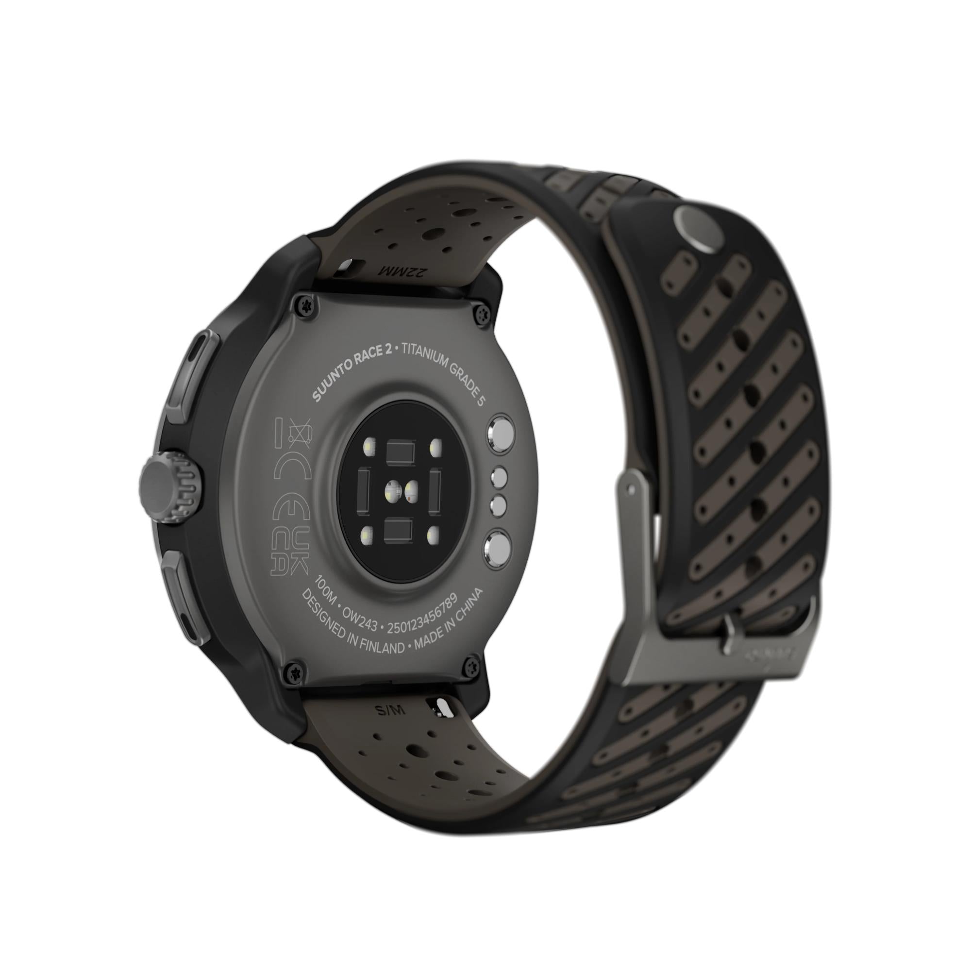 Suunto SS051202000 Race 2 Titanium Black AMOLED Digital Smart Watch