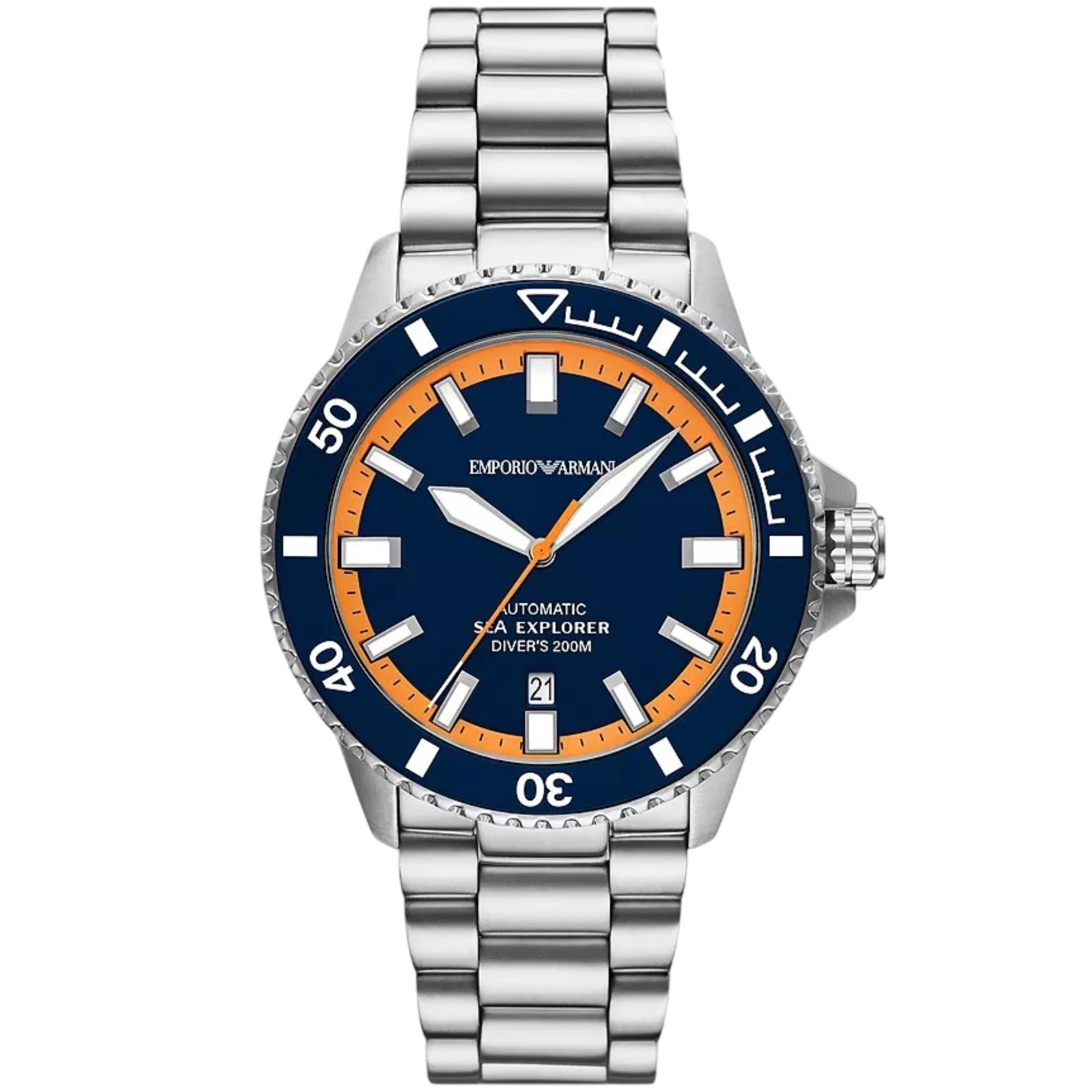 Emporio Armani Sea Explorer Automatic Blue Dial Men's Watch AR60090