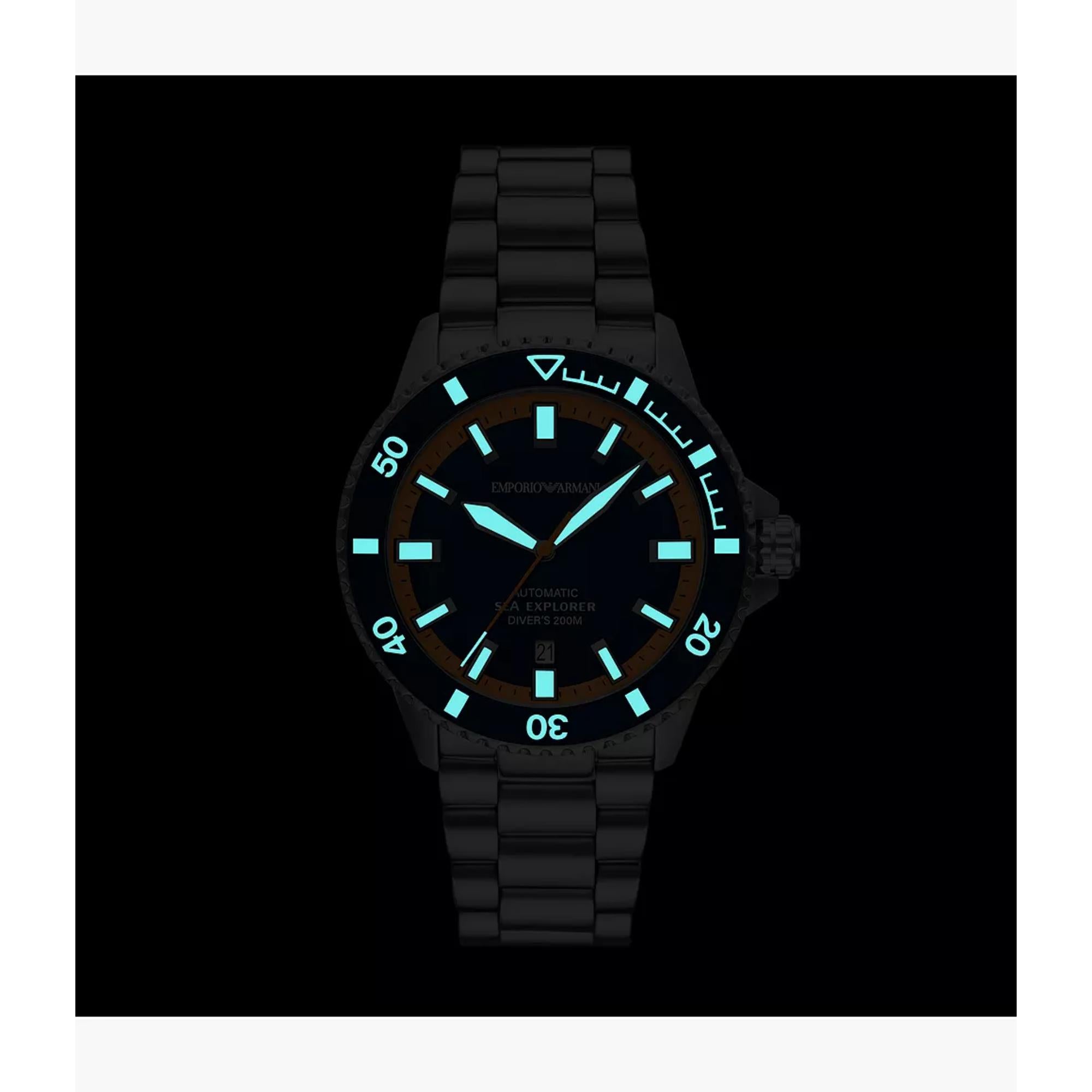 Emporio Armani Sea Explorer Automatic Blue Dial Men's Watch AR60090