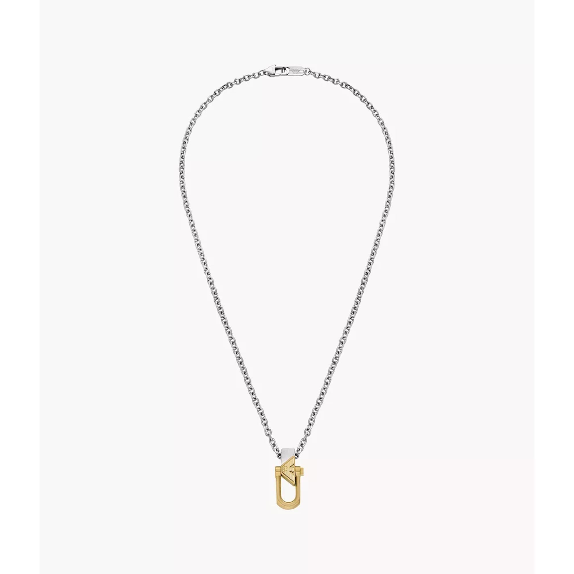 Emporio Armani Stainless Steel Pendant Men's Necklace EGS3243040