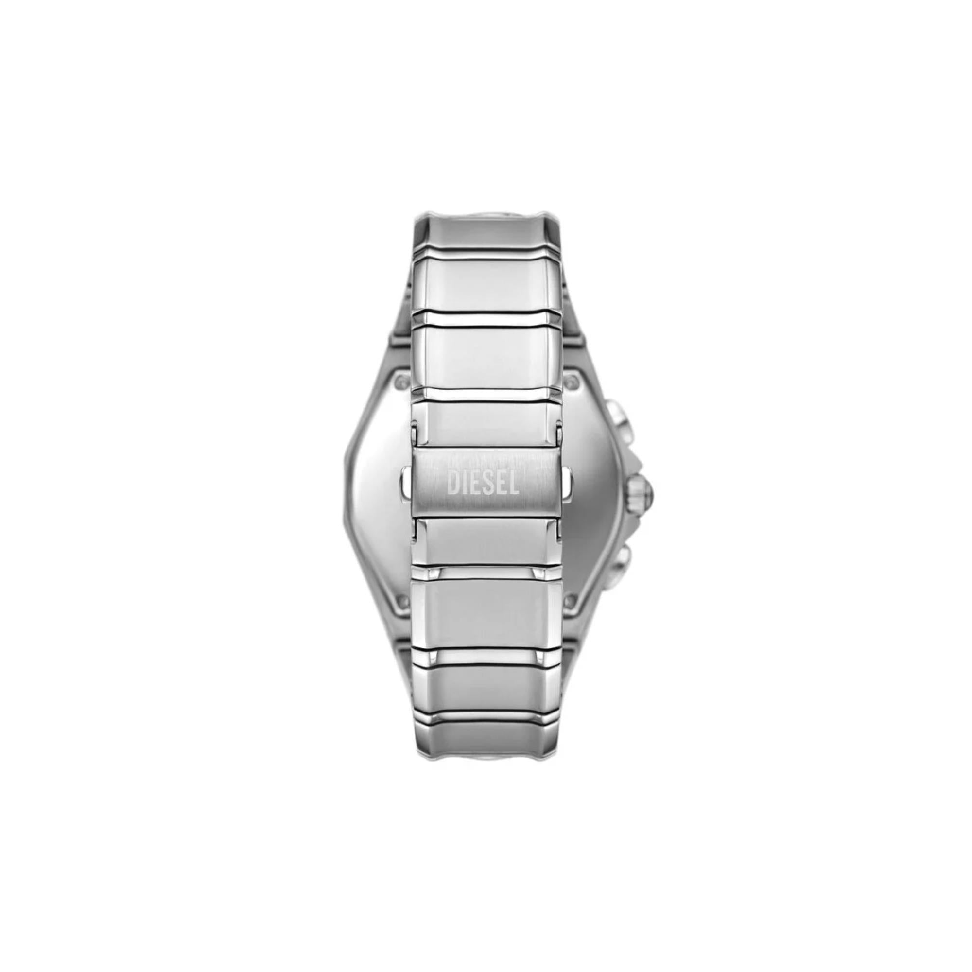 Diesel D-Curve Chronograph Quartz Silver Dial Men's Watch DZ4694