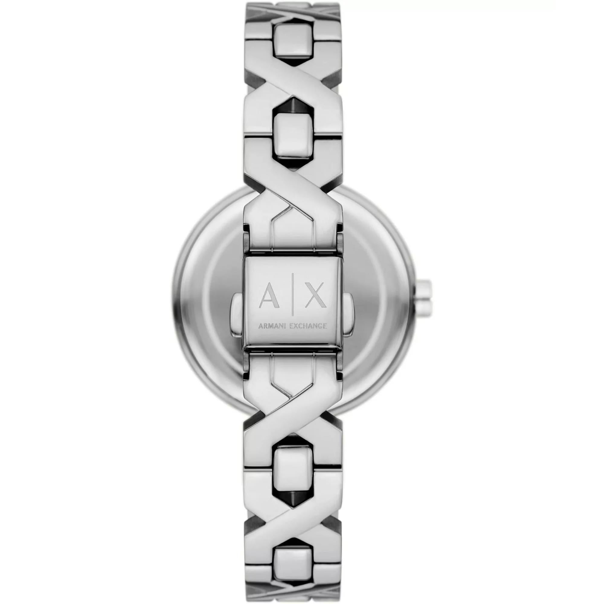 Armani Exchange Ava 32mm Silbernes Zifferblatt Stahl Damen Quarz Uhr AX5830