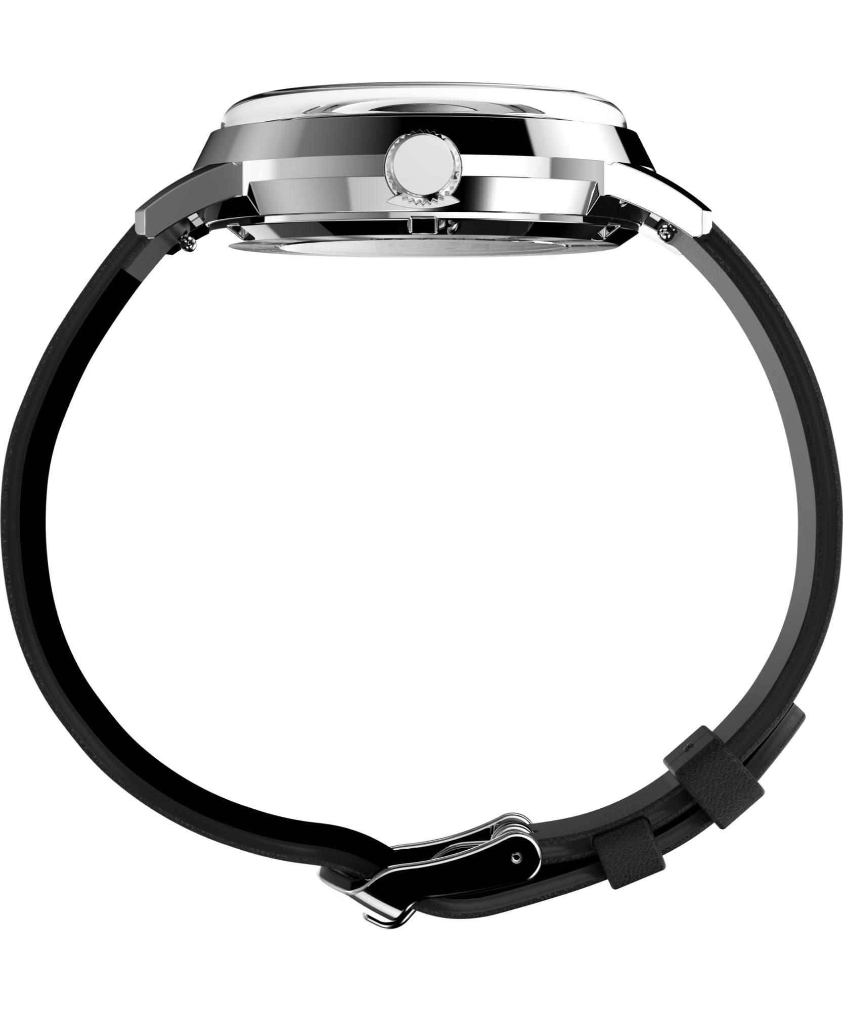 Timex Peanuts 40mm Silbernes Zifferblatt Leder Herren Quarz Uhr TW2W87200