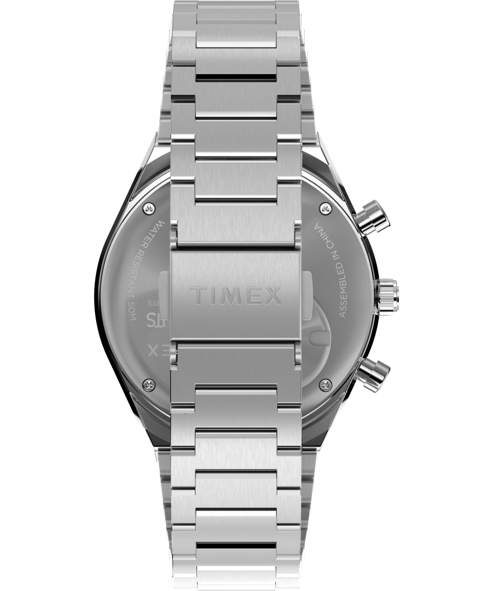 Timex Peanuts 40mm Chronograph Blue Dial Steel Mens Quartz Watch TW2Y45300
