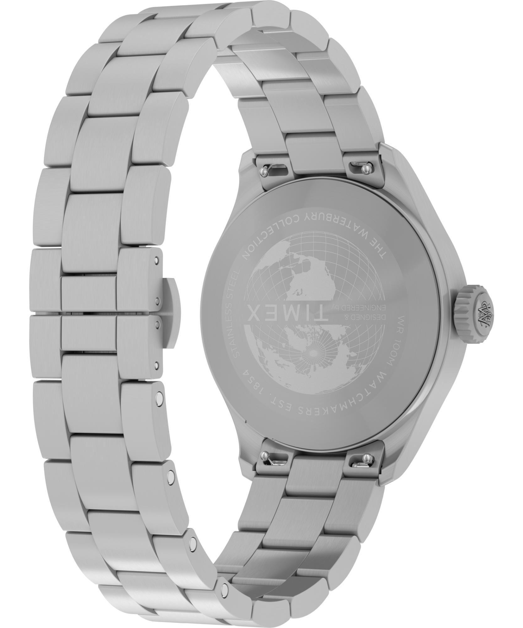 Timex Waterbury Ace Quartz Silver Dial Men's Watch TW2Y18800