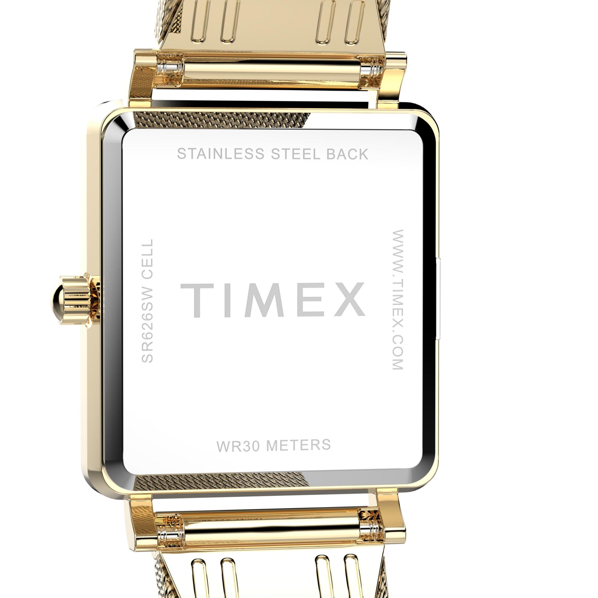 Timex Transcend 22mm Silver Dial Steel Ladies Quartz Watch TW2Y26100