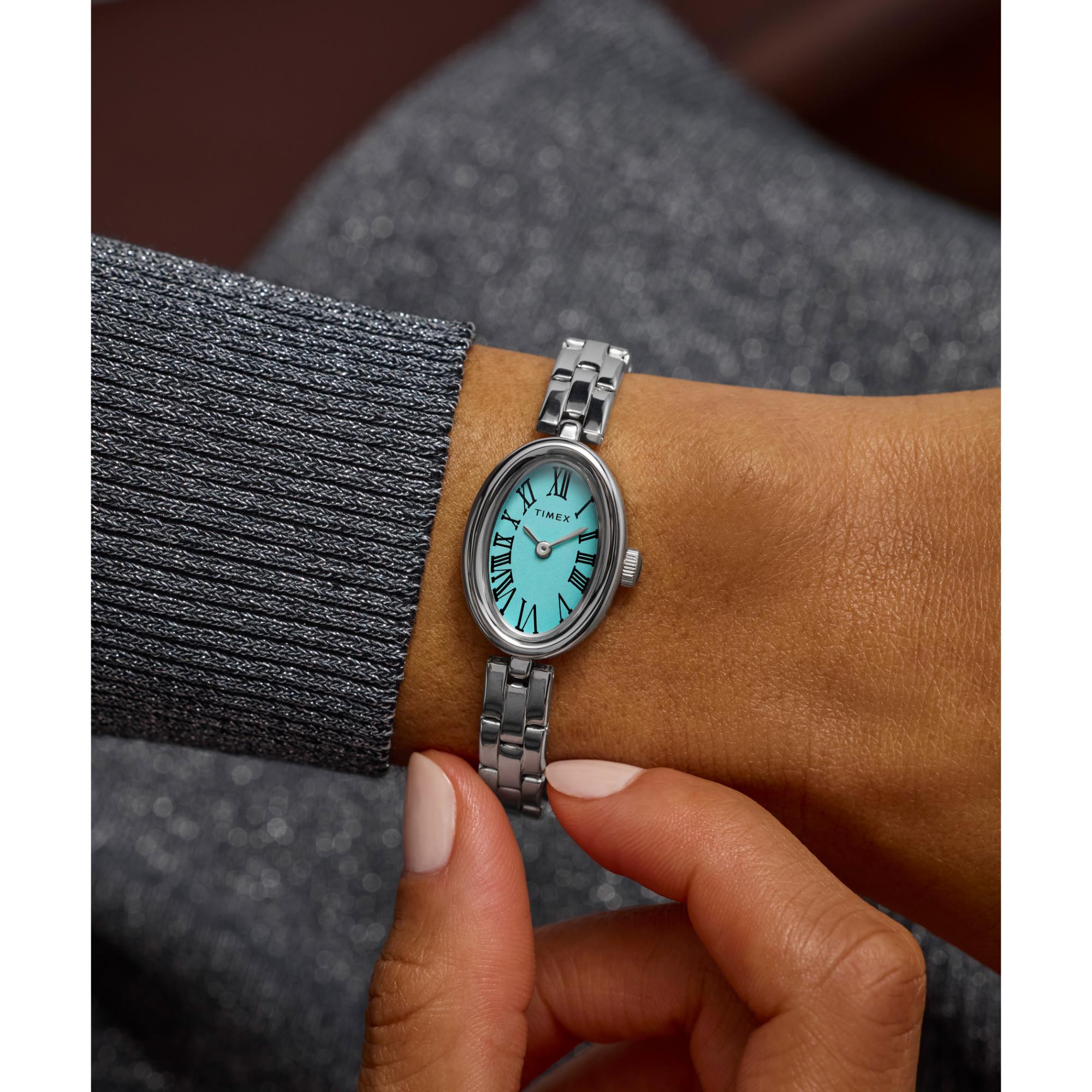 Timex Trend Cavatina Quartz Turquoise Dial Women's Watch TW2Y26600