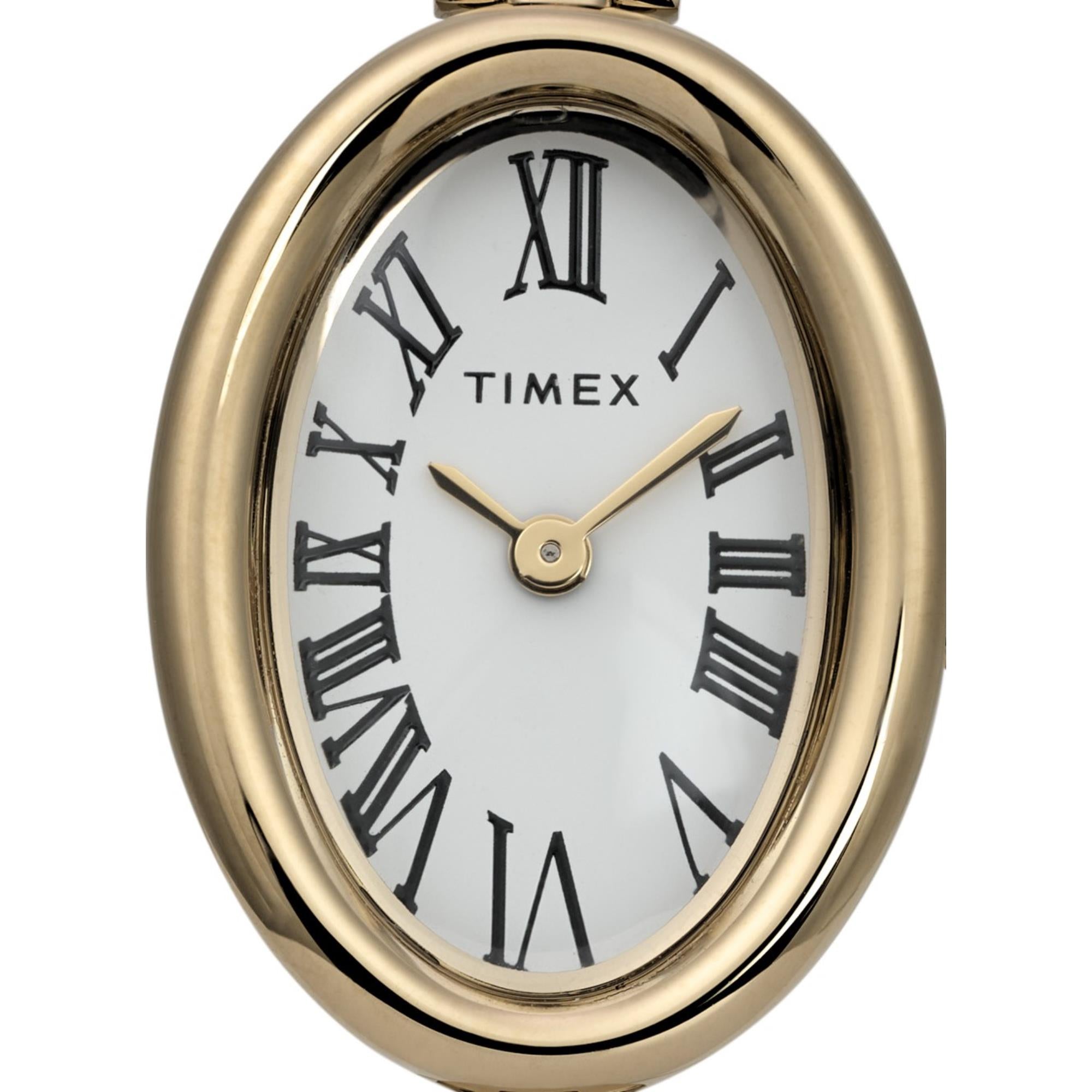 Timex Trend 19mm White Dial Steel Ladies Quartz Watch TW2Y27200