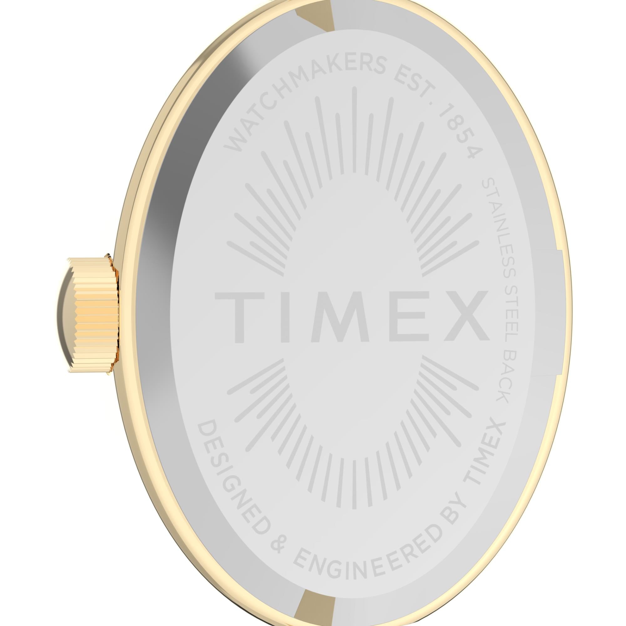 Timex Trend 19mm White Dial Steel Ladies Quartz Watch TW2Y27200