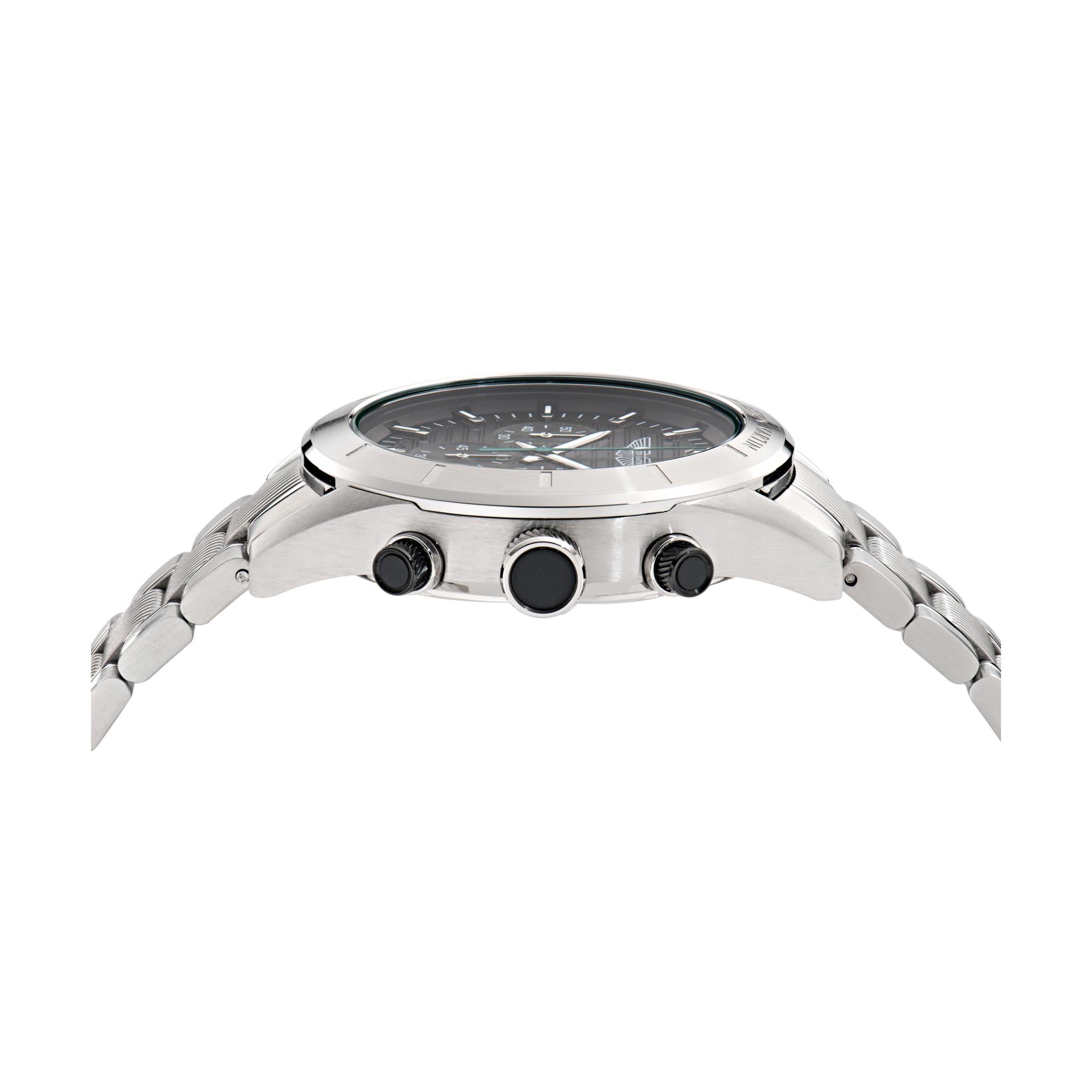 Aston Martin Quartz with Interchangeable Top Ring Black Dial RSST Bracelet and Black Silicone Strap Men's Watch MTIB1F501