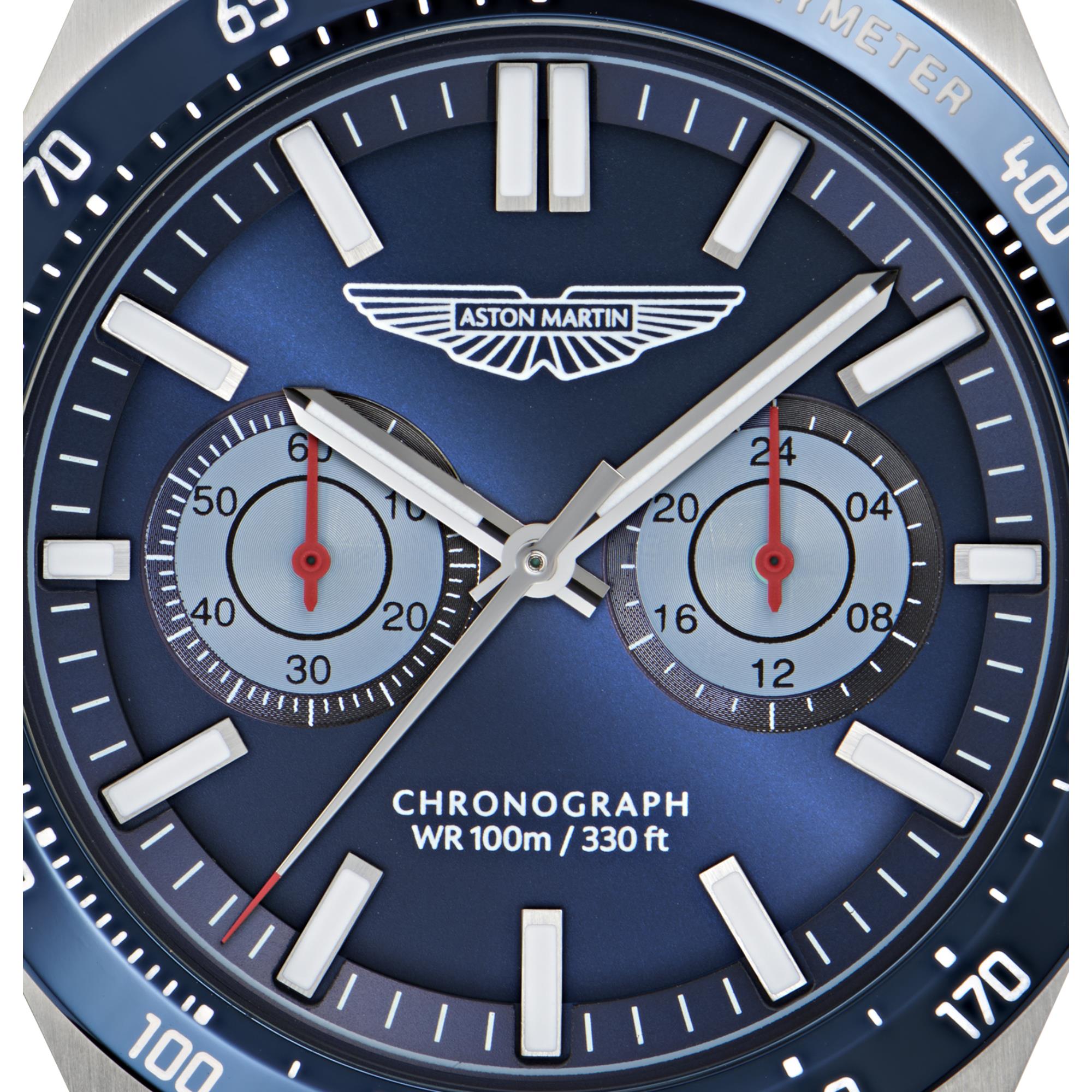 Aston Martin Quartz Chronograph Blue Dial RSST Bracelet Men's Watch MTIS1F503