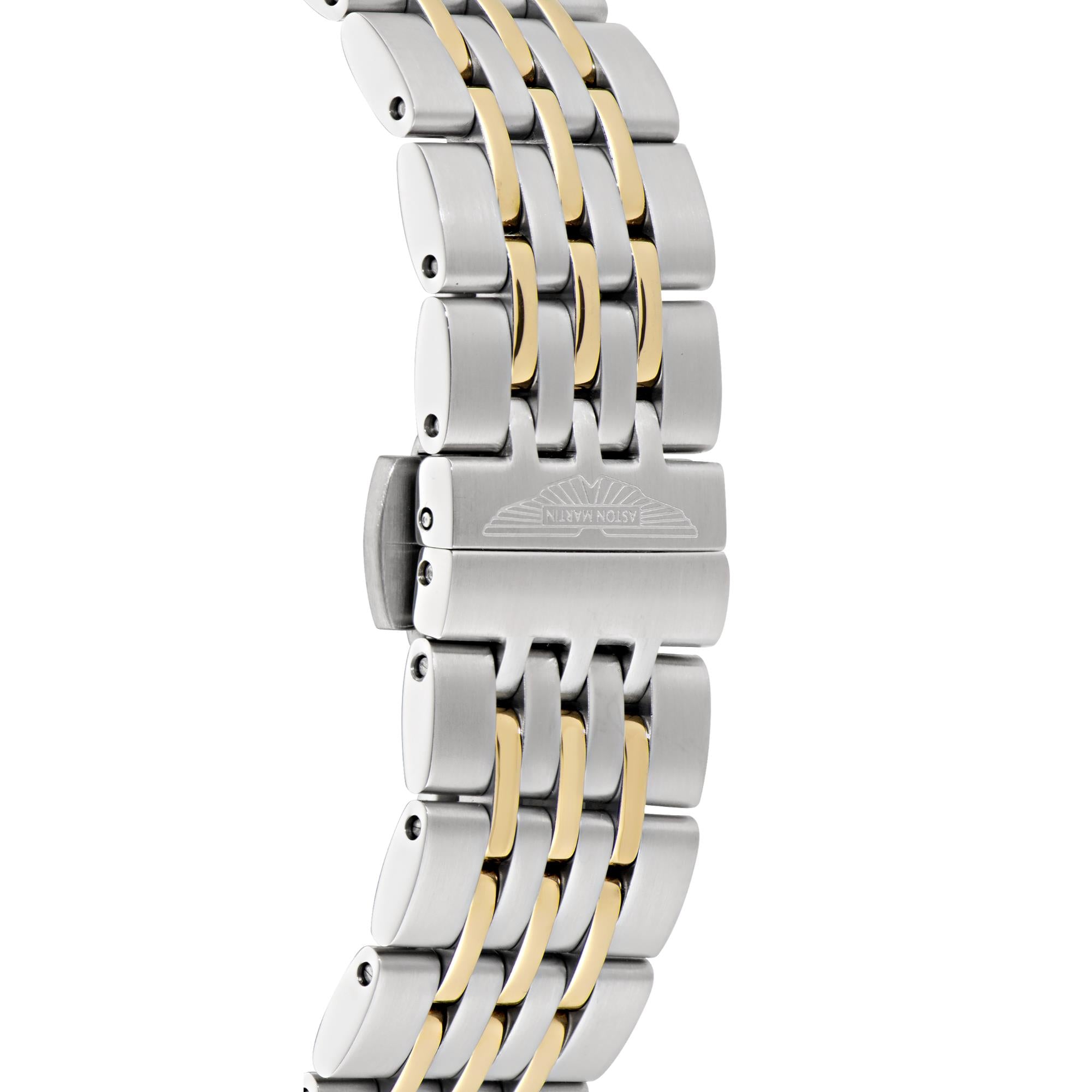 Aston Martin Automatic Silver Dial Two Tone RSST Bracelet Men's Watch MTTS1F503